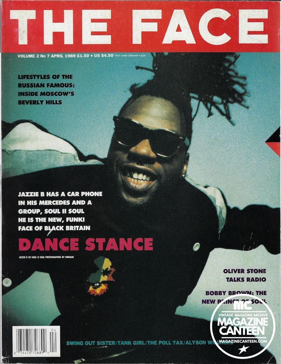 The Face Magazine 1989 - Soul II Soul OLIVER STONE Natasha Richardson