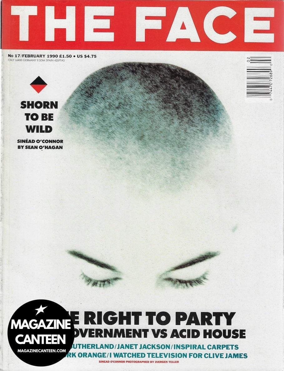 The Face Magazine 1990 - Sinead O'Connor JANET JACKSON Juergen Teller