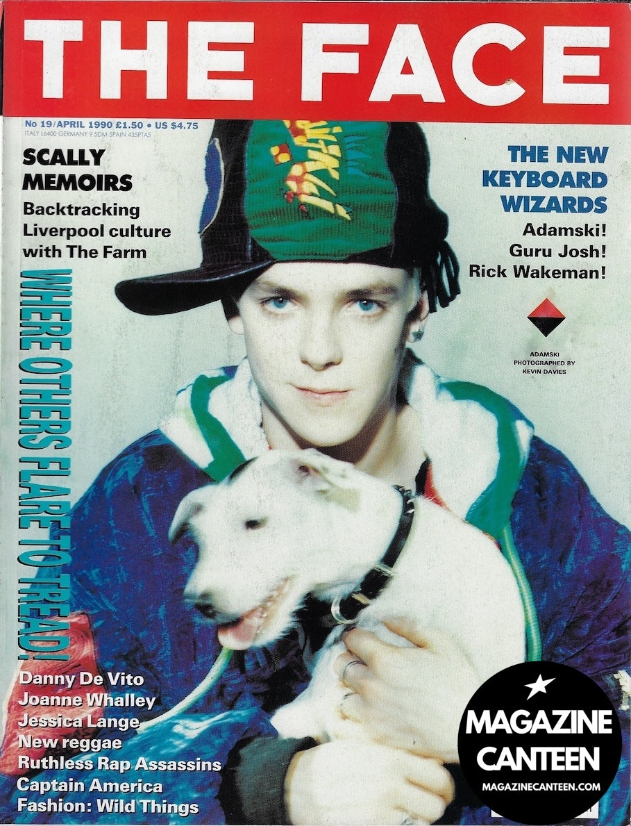 The Face Magazine 1990 - ADAMSKI Kate Moss THE FARM