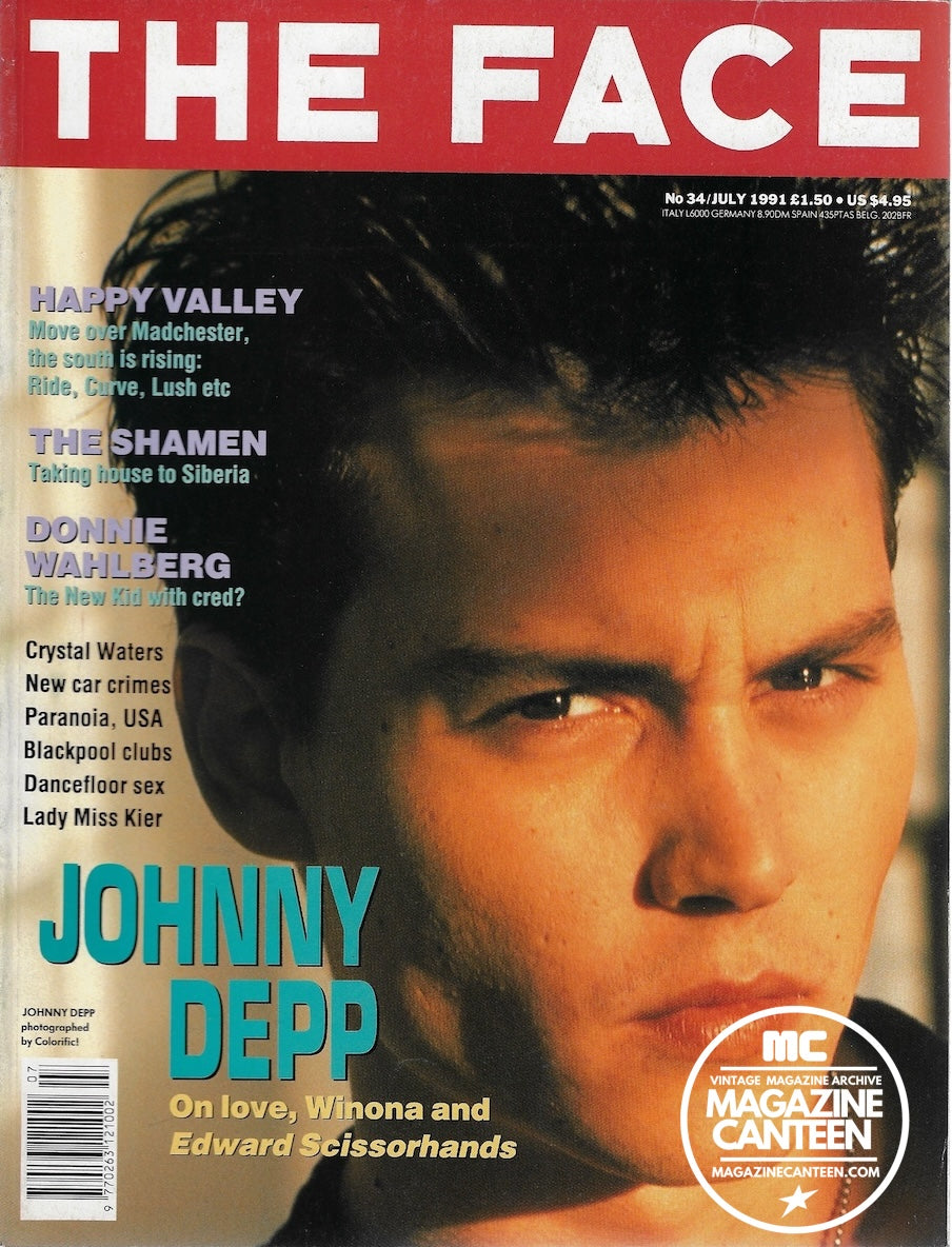 The Face Magazine 1991 - JOHNNY DEPP Emma Balfour David Sims NKOTB
