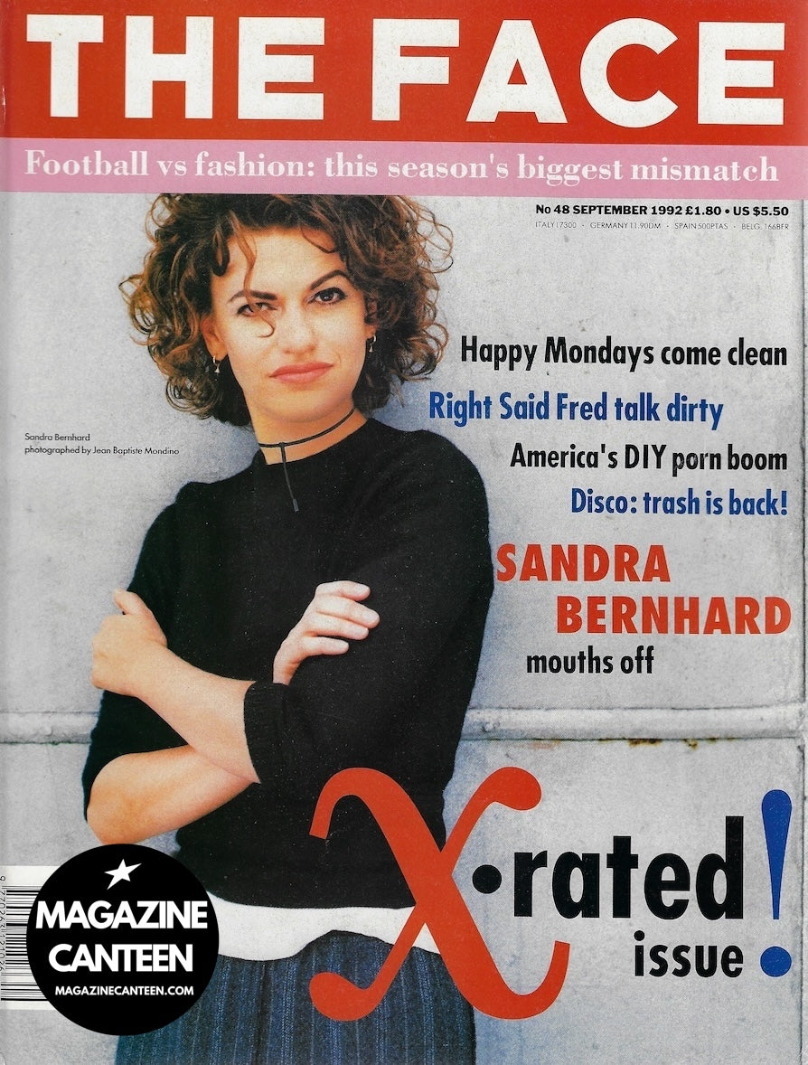 The Face Magazine 1992 - Sandra Bernhard KATE MOSS Happy Mondays