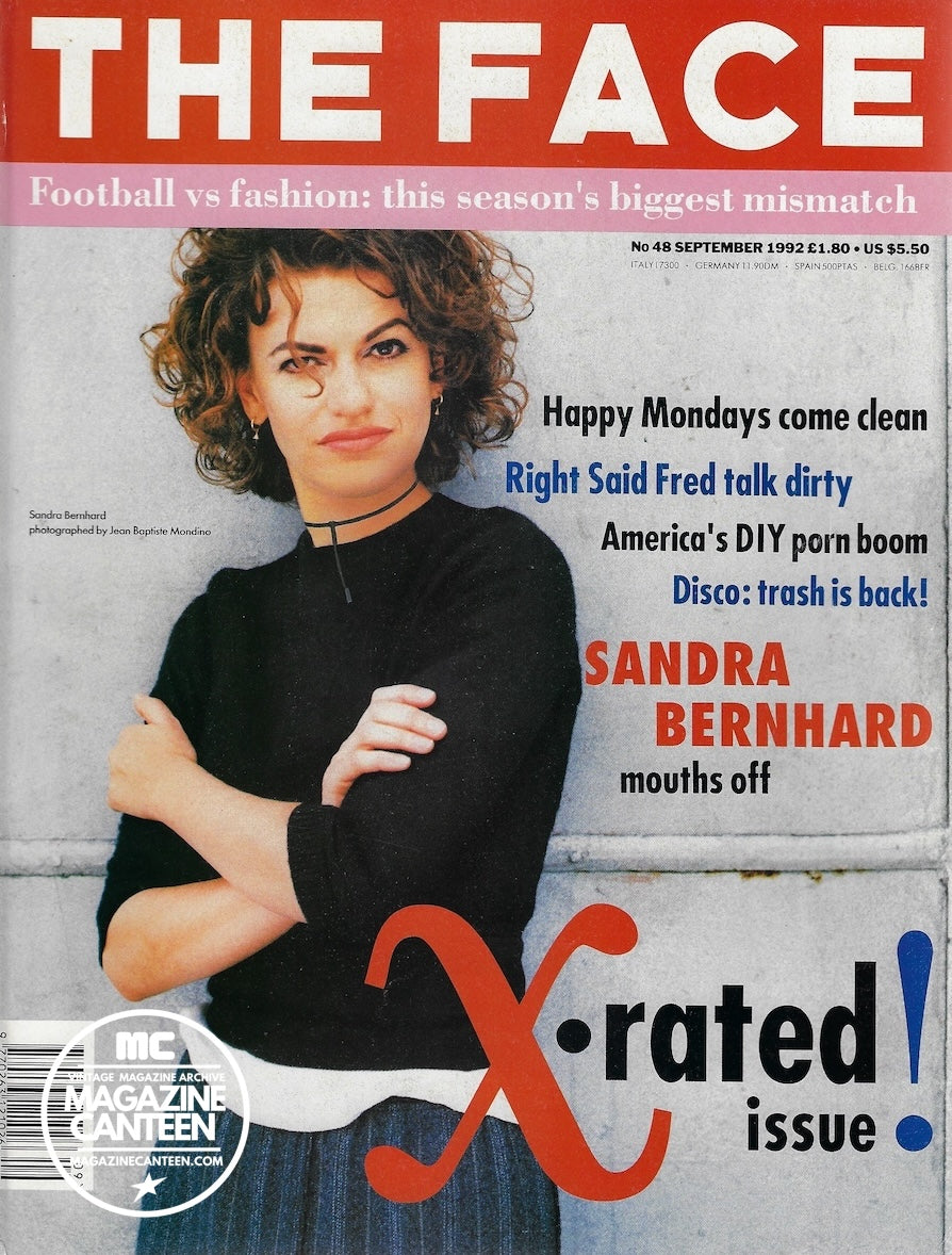 The Face Magazine 1992 - Sandra Bernhard KATE MOSS Happy Mondays