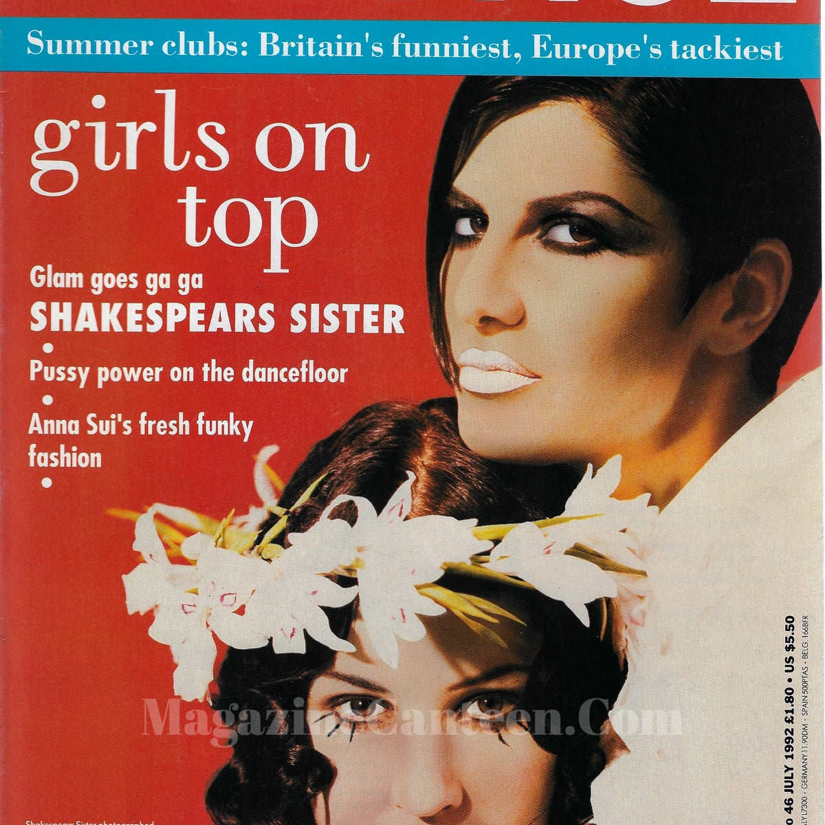 The Face Magazine 1992 - Shakespears Sister – magazine canteen