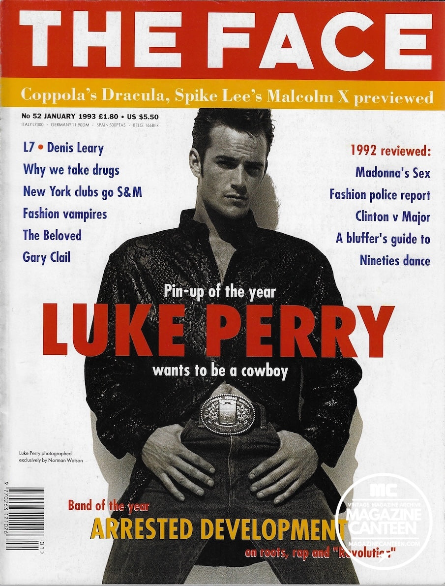 The Face Magazine 1993 - LUKE PERRY The Beloved 90210