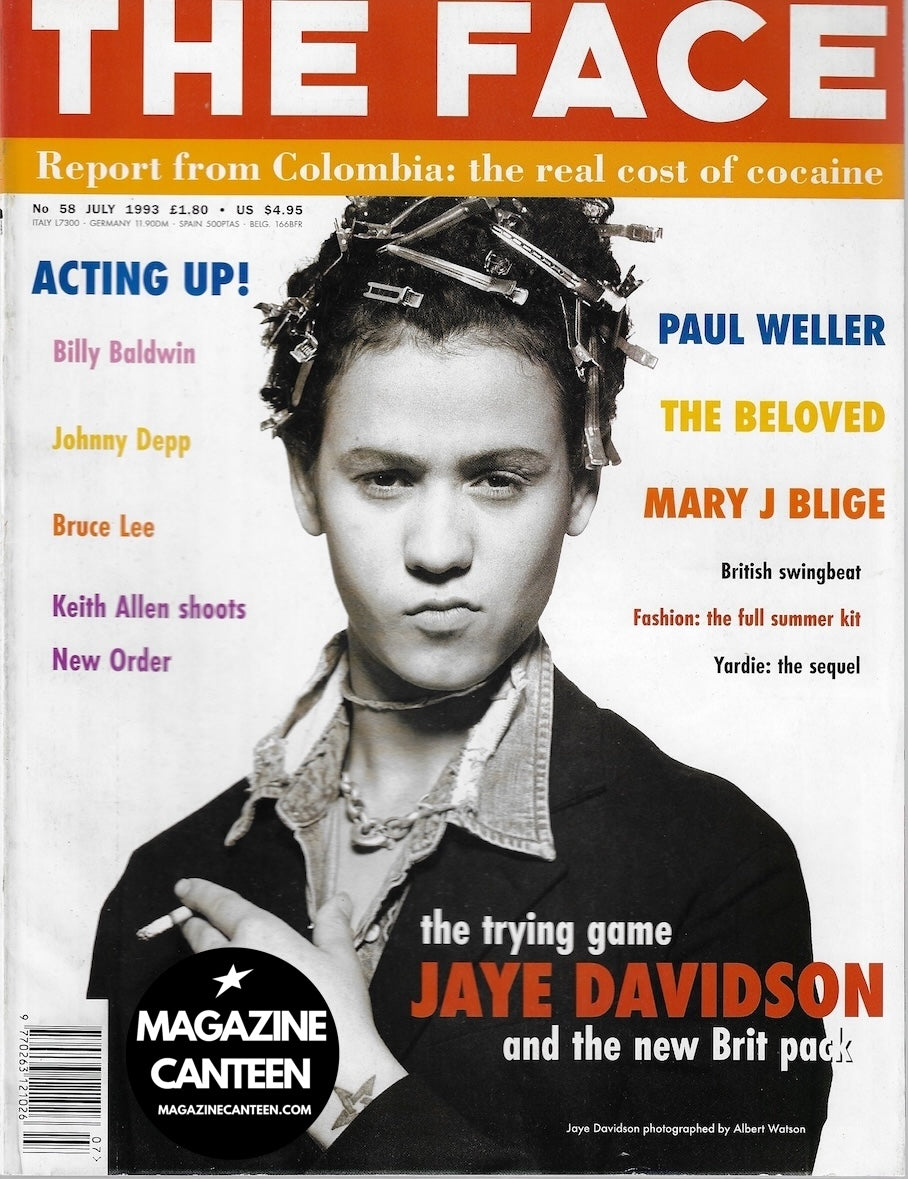 The Face Magazine 1993 - JAYE DAVIDSON Paul Weller WILLIAM BALDWIN