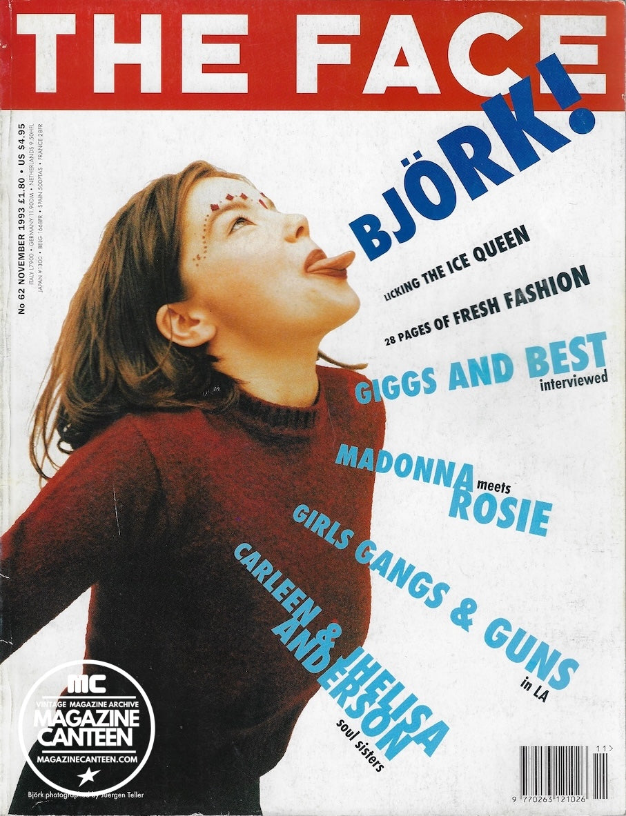 The Face Magazine 1993 - BJORK Juergen Teller DAVID SIMS Emma Balfour