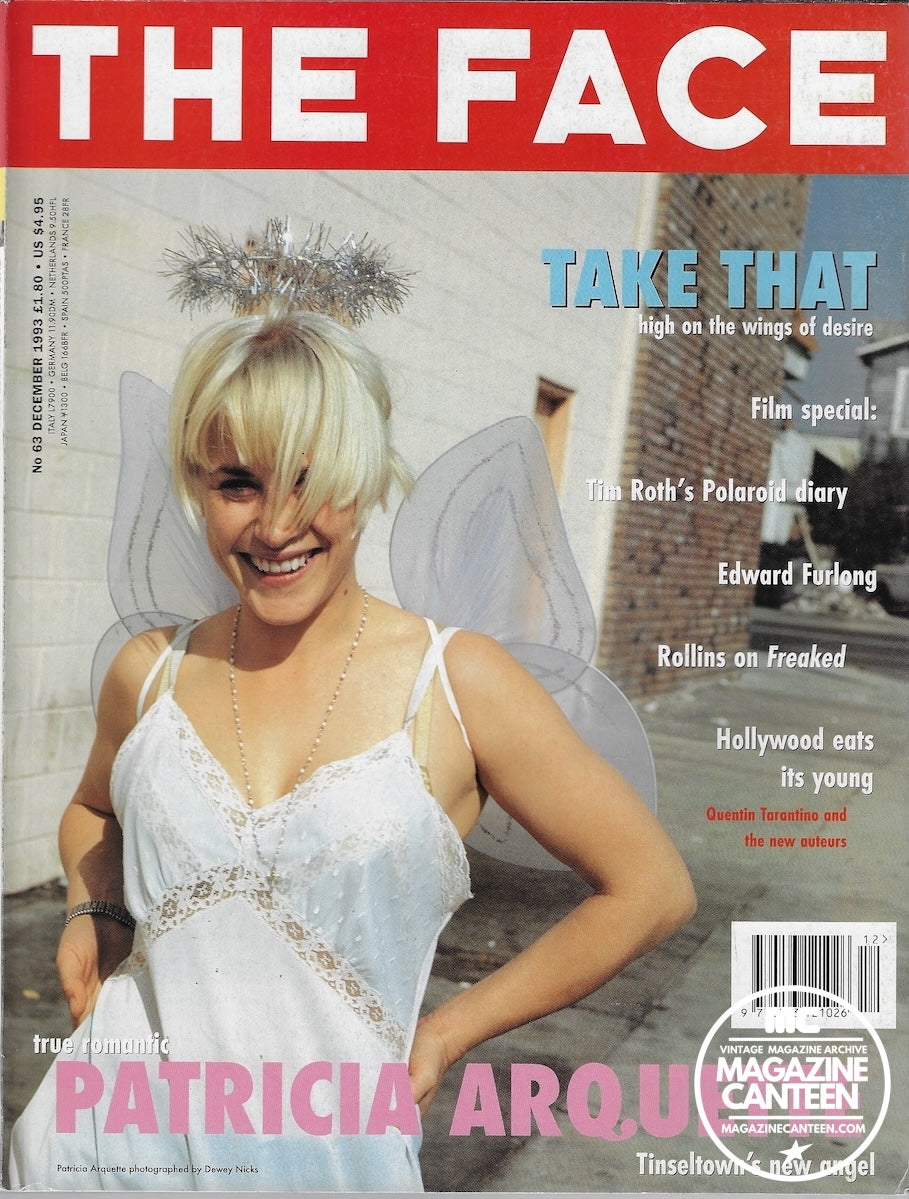 The Face Magazine 1993 - Patricia Arquette TAKE THAT Quentin Tarantino