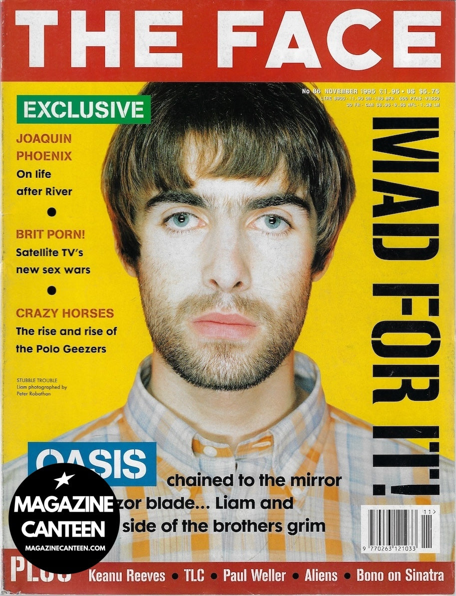 The Face Magazine 1995 - Liam Gallagher OASIS Milla Jovovich JOAQUIN PHOENIX