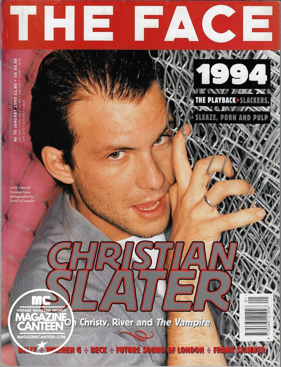 The Face Magazine 1995 - CHRISTIAN SLATER Beck Belly