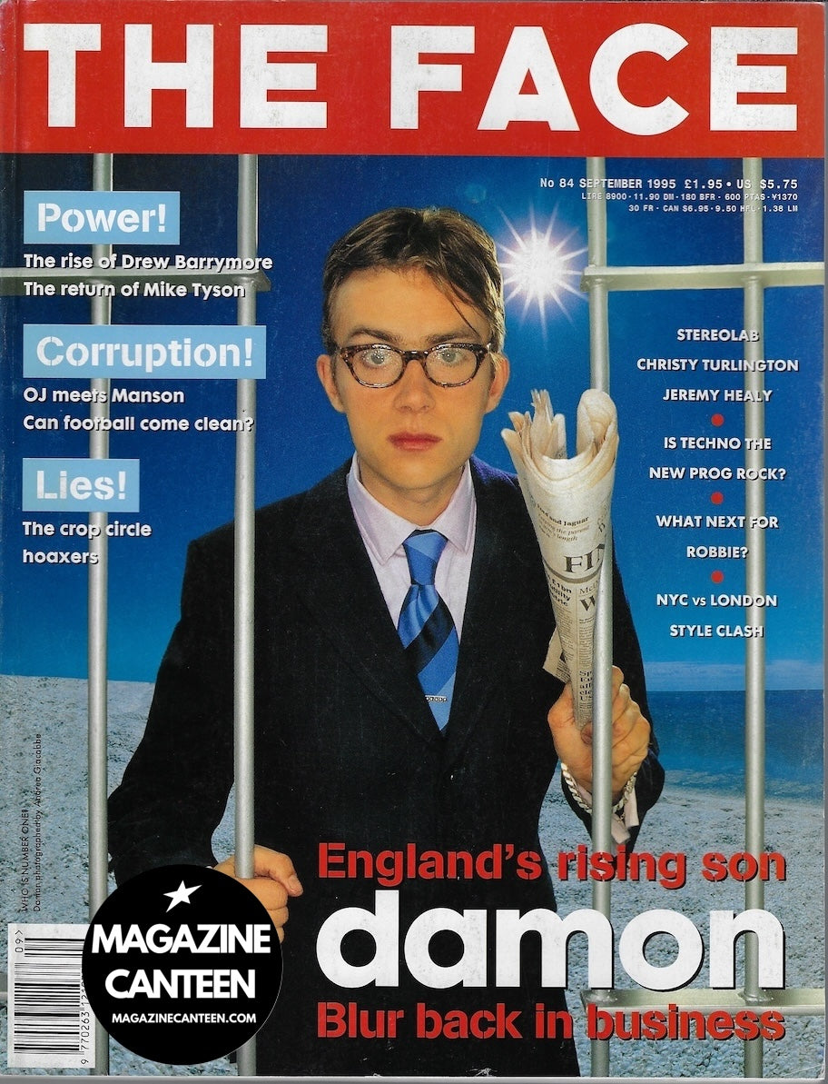 The Face Magazine 1995 - Damon Albarn BLUR Drew Barrymore GARBAGE