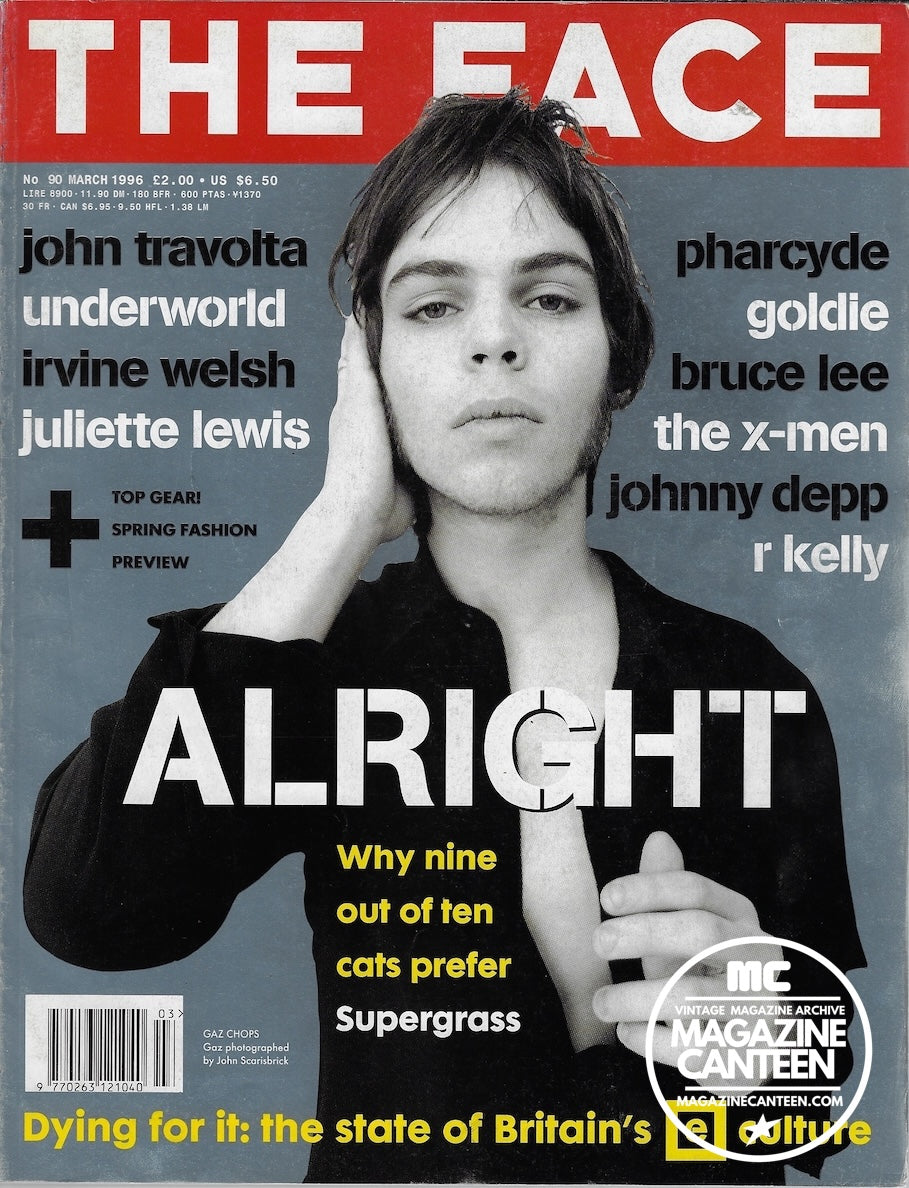 The Face Magazine 1996 - SUPERGRASS Juliette Lewis GOLDIE John Travolta