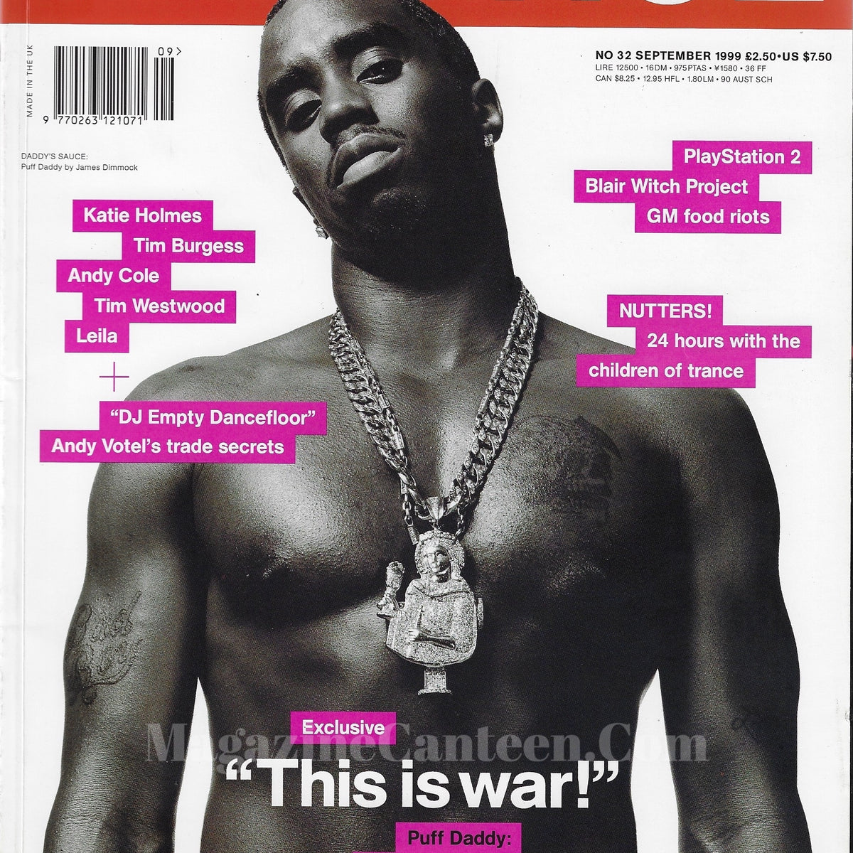 Puff Magazine The Face Magazine 1999 - Puff Daddy – magazine canteen
