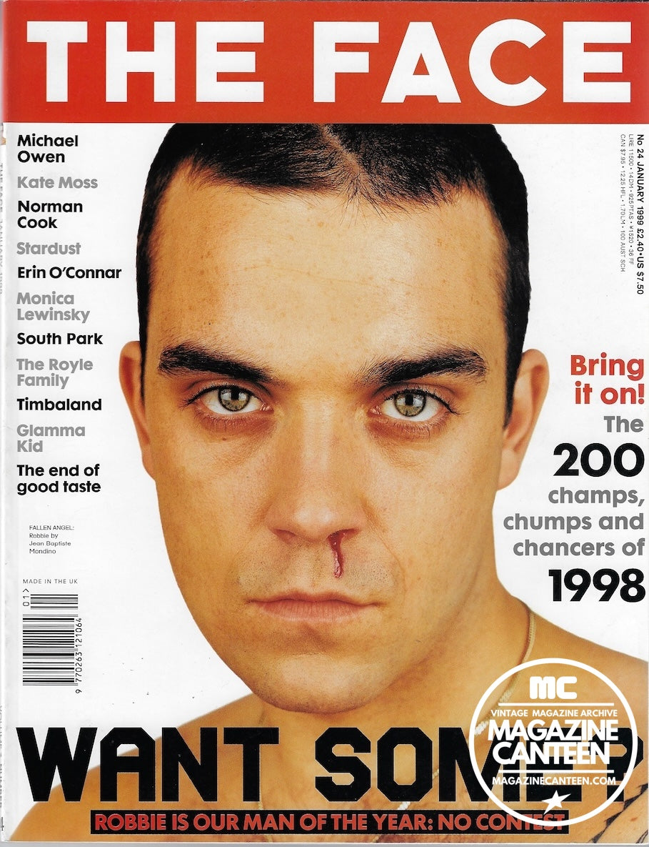 The Face Magazine 1999 - ROBBIE WILLIAMS Helena Christensen CHER