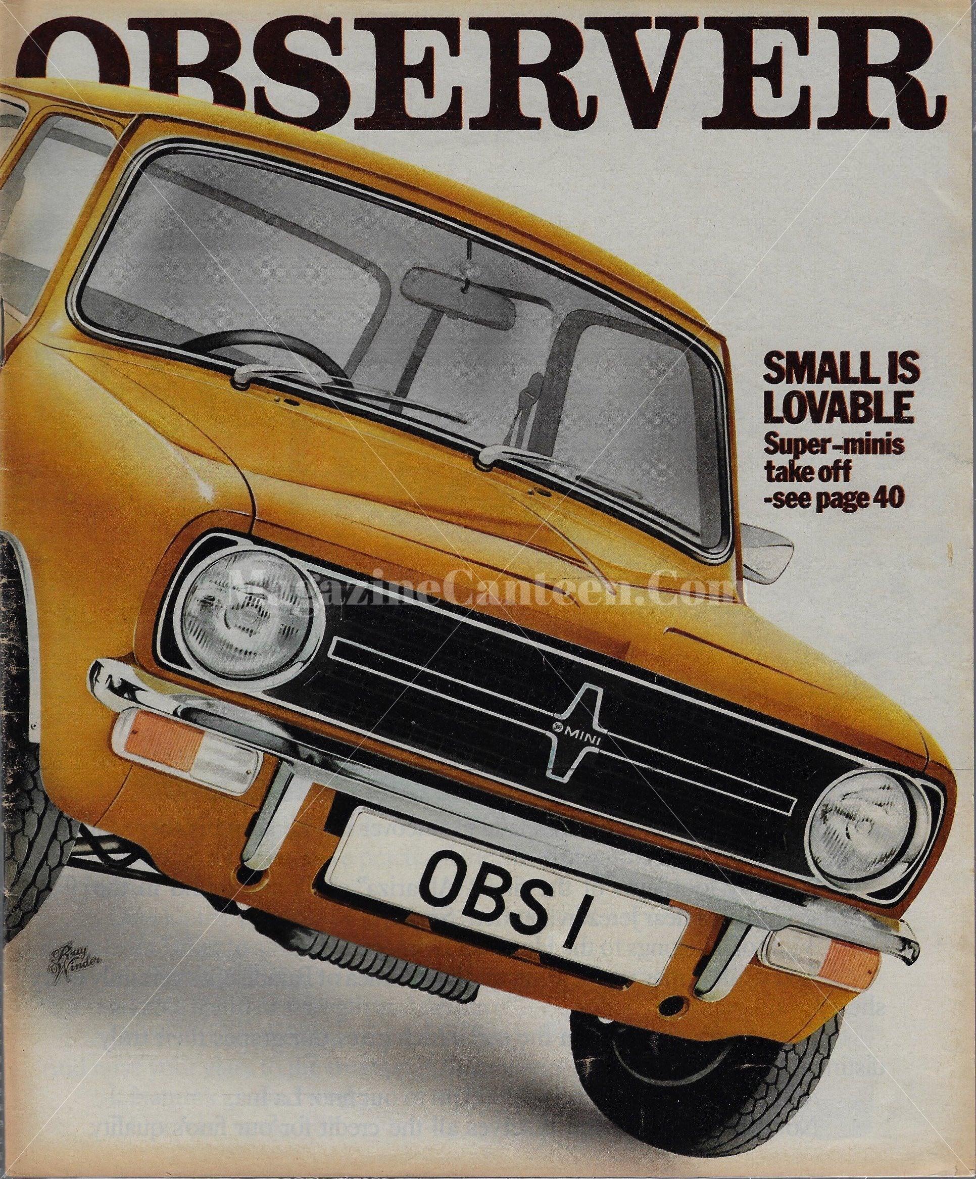 The Observer Magazine - Alec Guinness Colin Jones