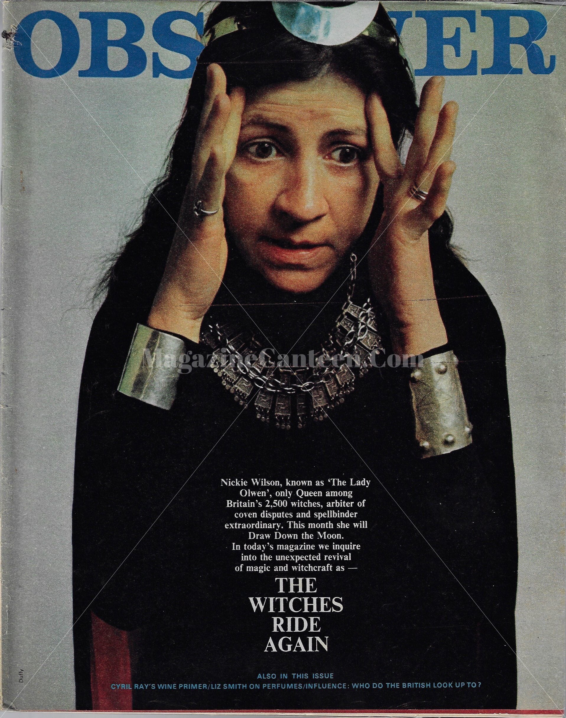 The Observer Magazine - Witches Brian Duffy Witchcraft