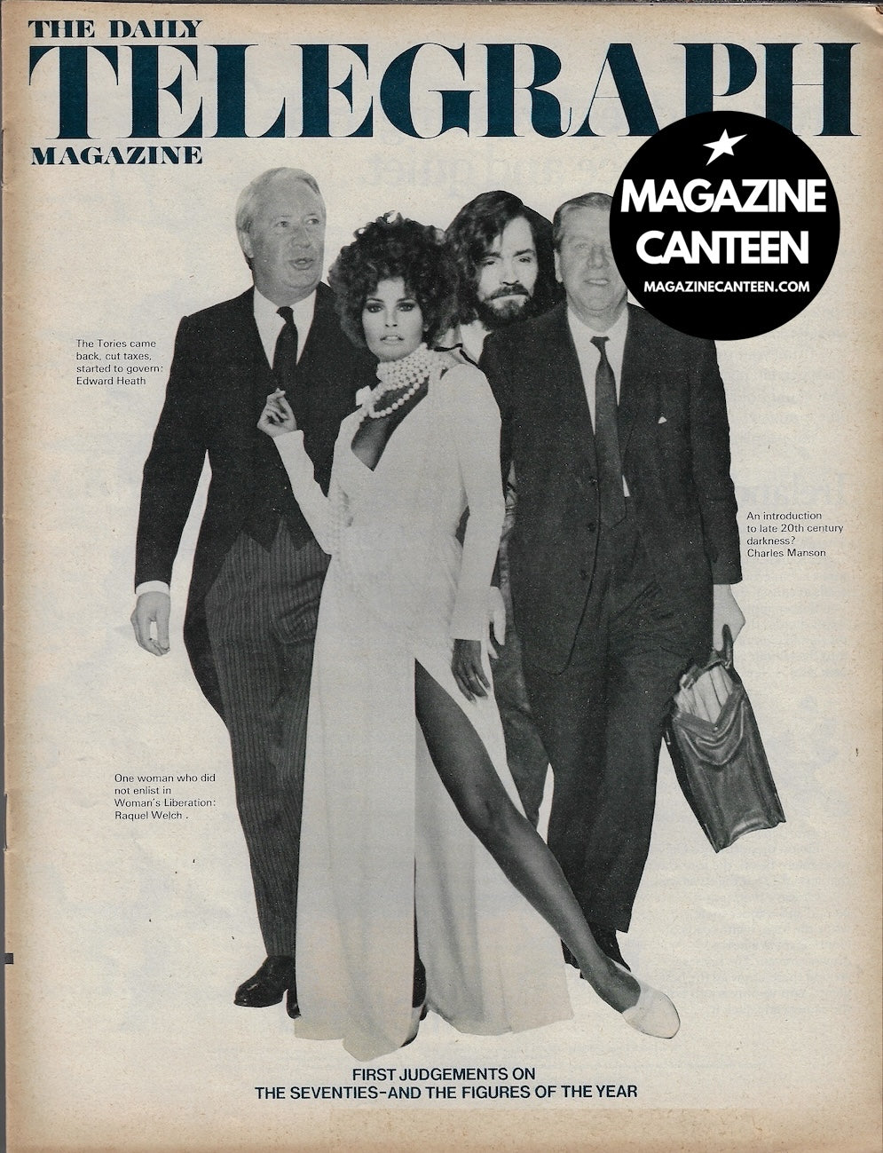 The Telegraph Magazine - Raquel Welch CHARLES MANSON John Goldblatt 1971