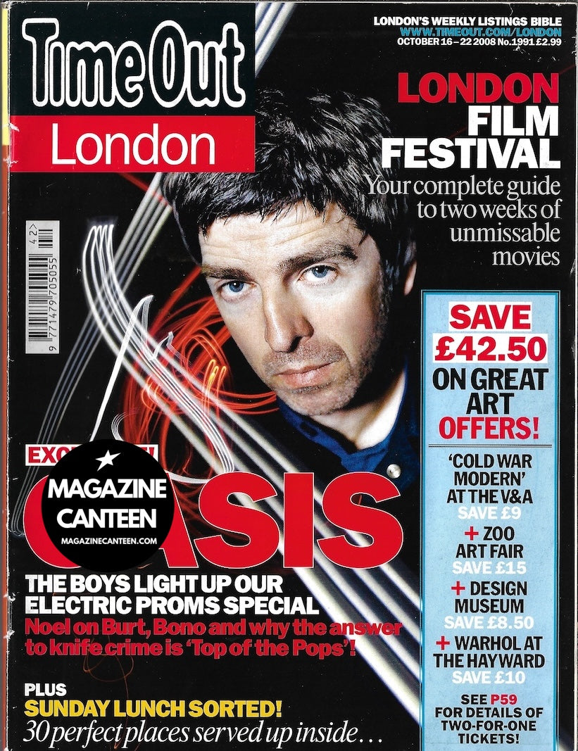 Time Out Magazine - OASIS Noel Gallagher – magazine canteen