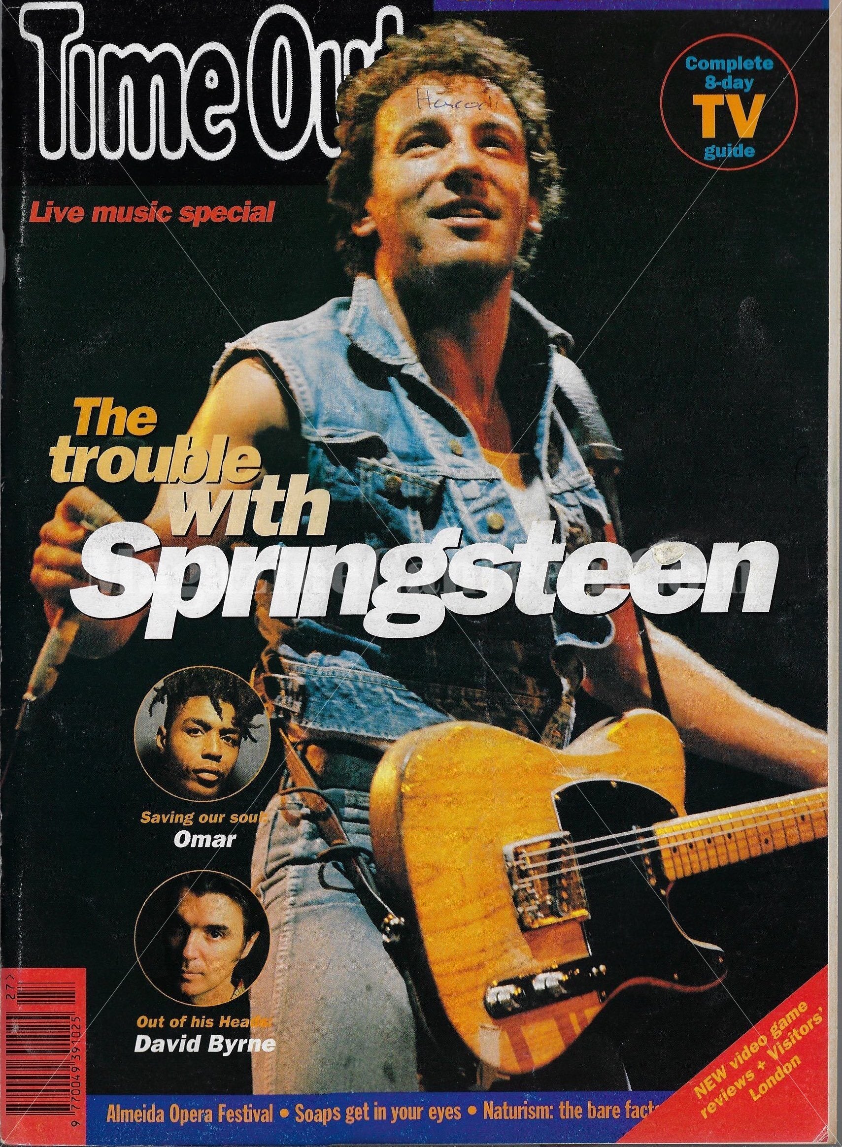 Springsteen 2006 Magazine Time Out Magazine - Bruce Springsteen – magazine canteen