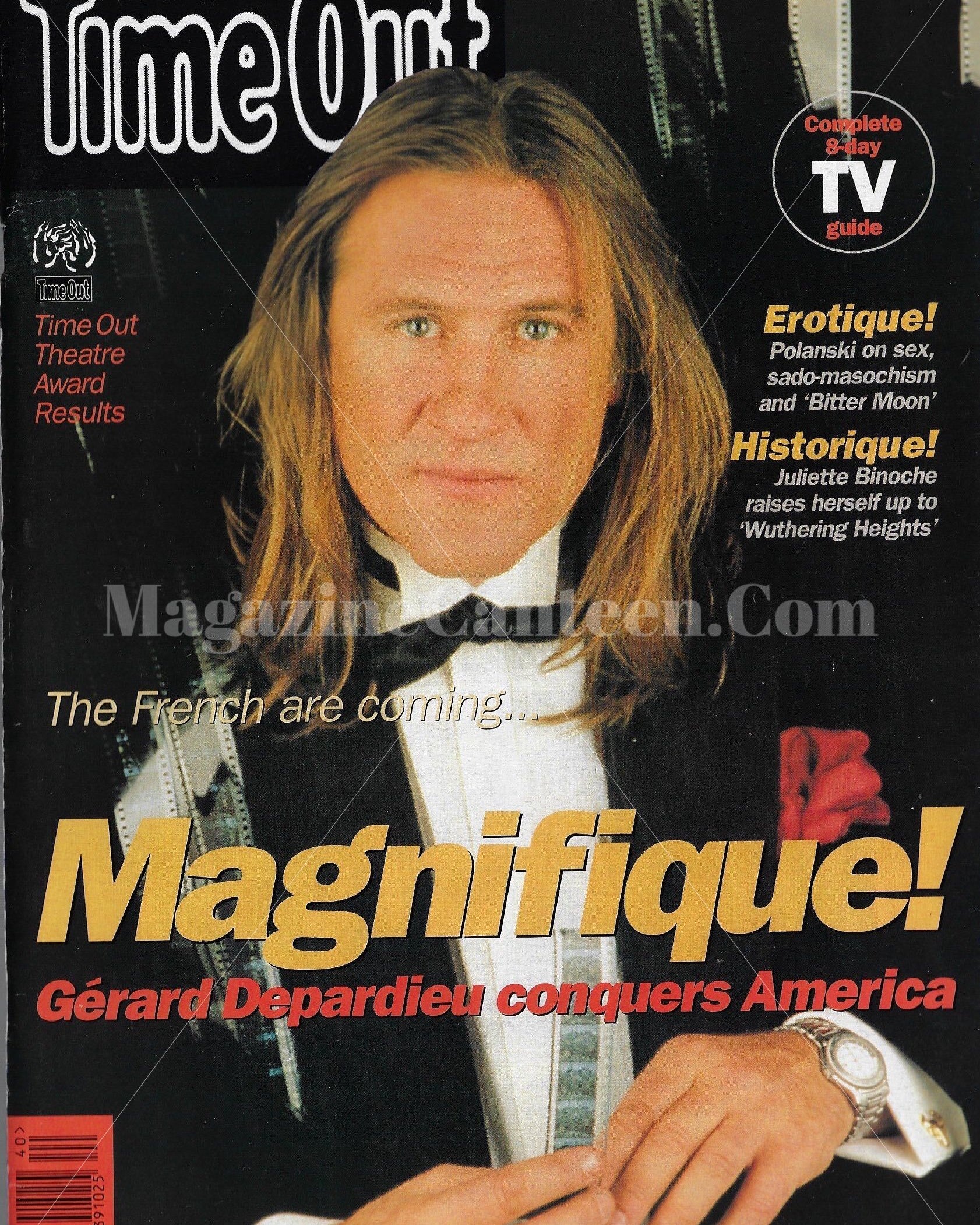 Time Out Magazine - Gerard Depardieu
