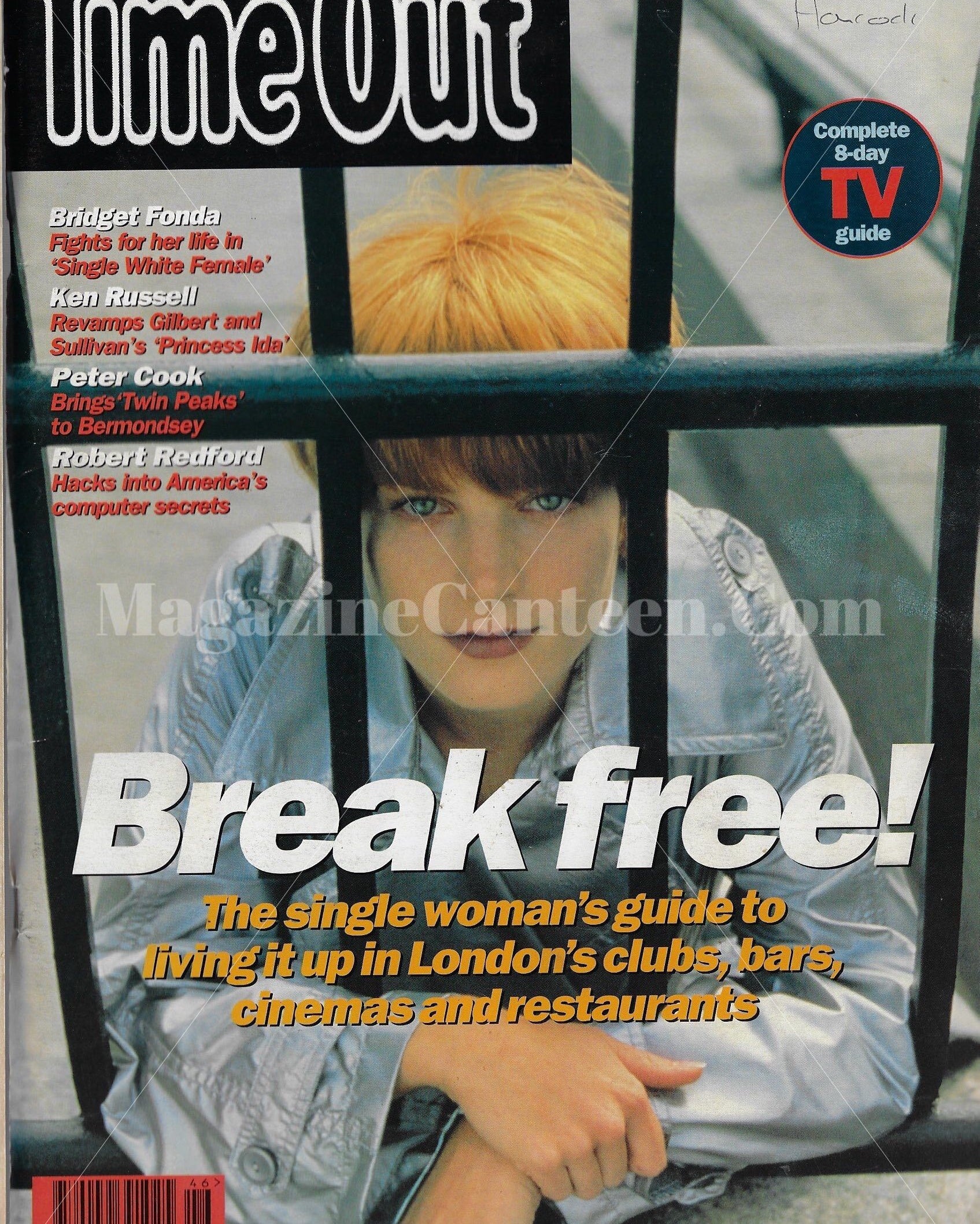 Time Out Magazine - Bridget Fonda Ken Russell