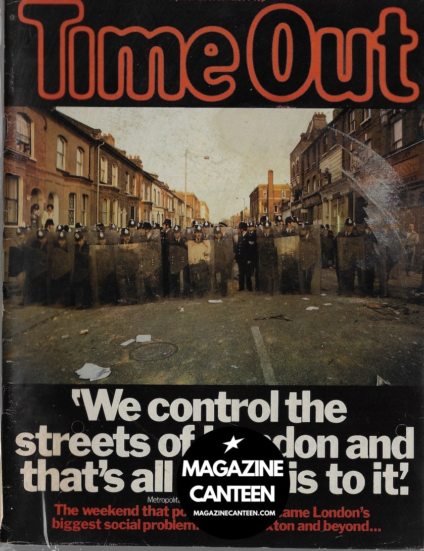 Time Out Magazine - Phil Daniels BRIXTON London Riots – magazine canteen