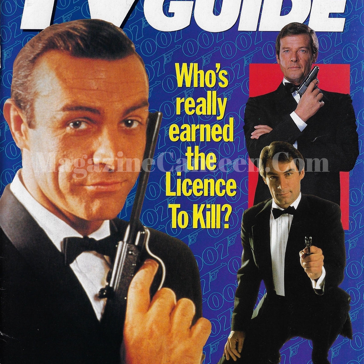 TV Guide Magazine James Bond magazine canteen