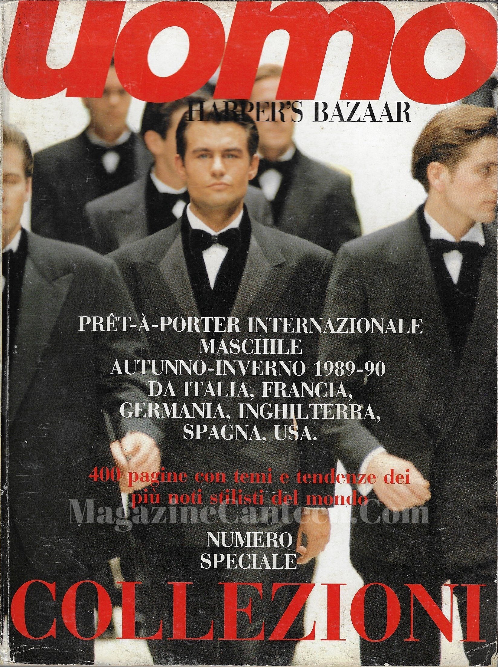 Harpers Bazaar Uomo Magazine - Collezione 1989/1990