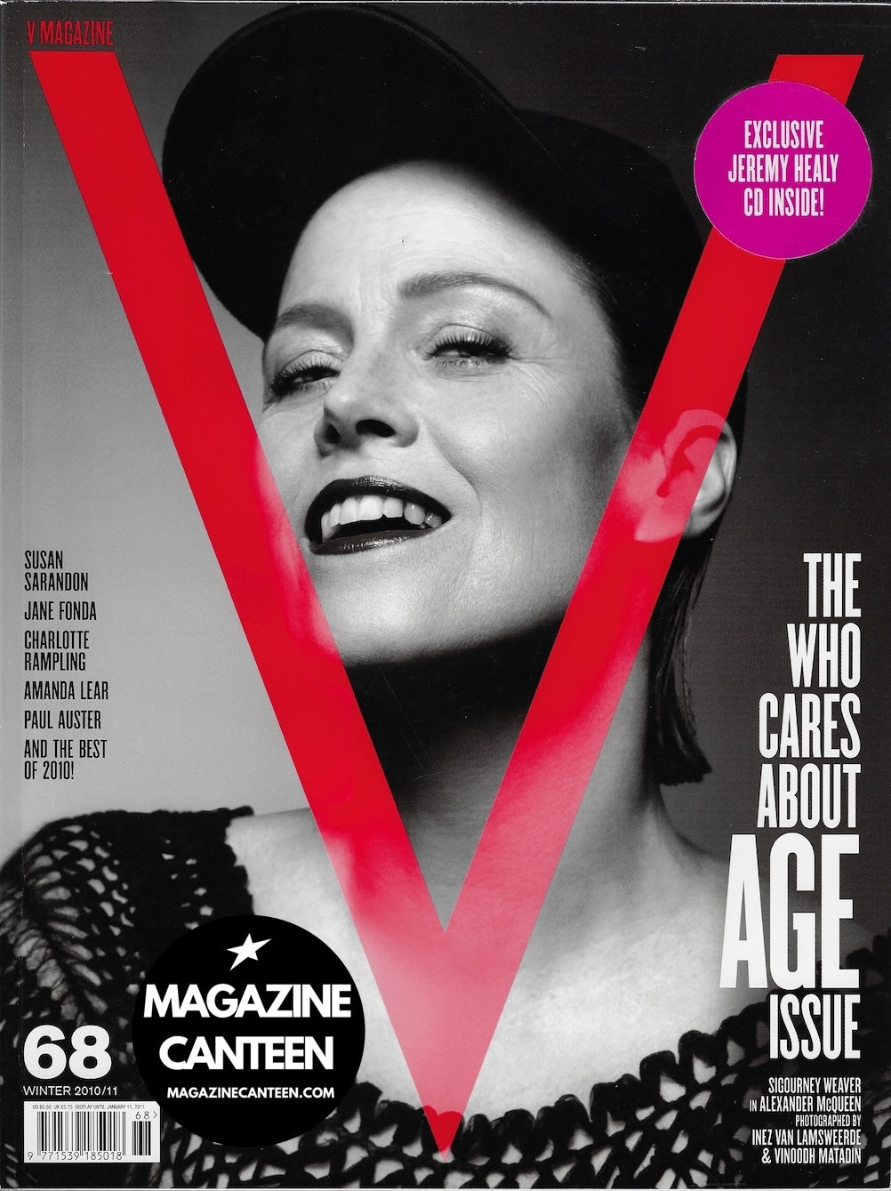 V Magazine 68 - Sigourney Weaver AMANDA LEAR Delfine Bafort