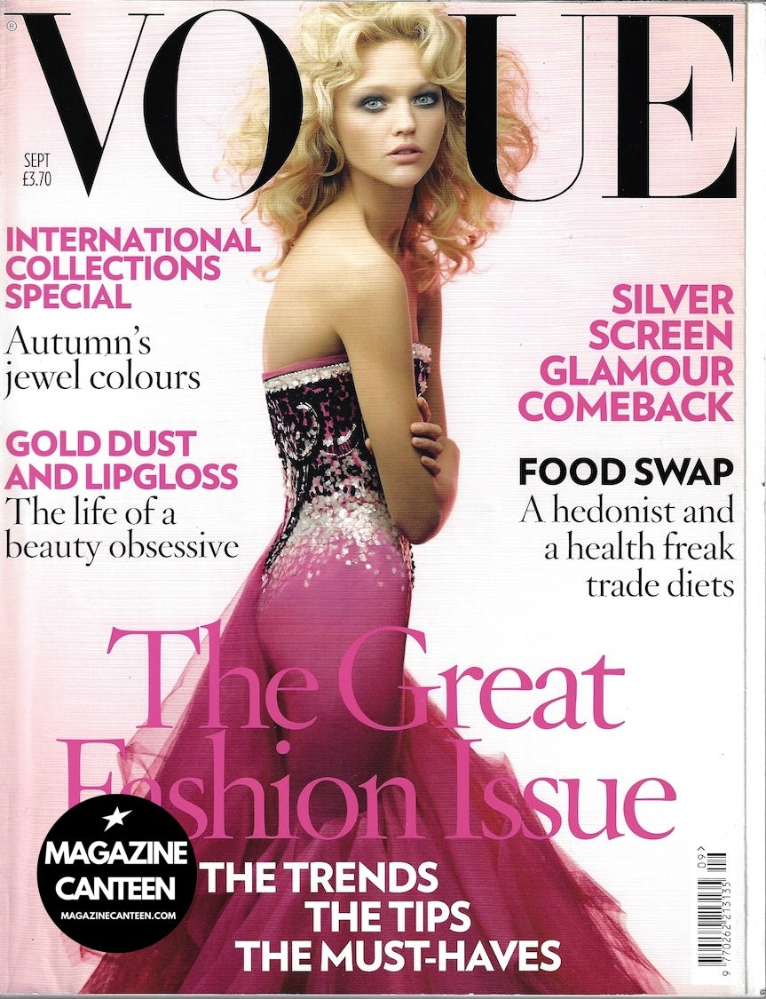 Vogue Magazine September 2007 - Sasha Pivovarova 
