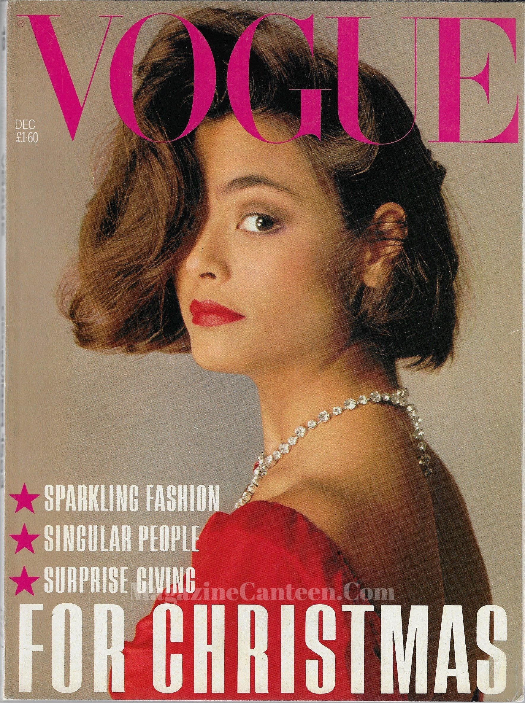 Vogue Magazine December 1983 - Talisa Soto