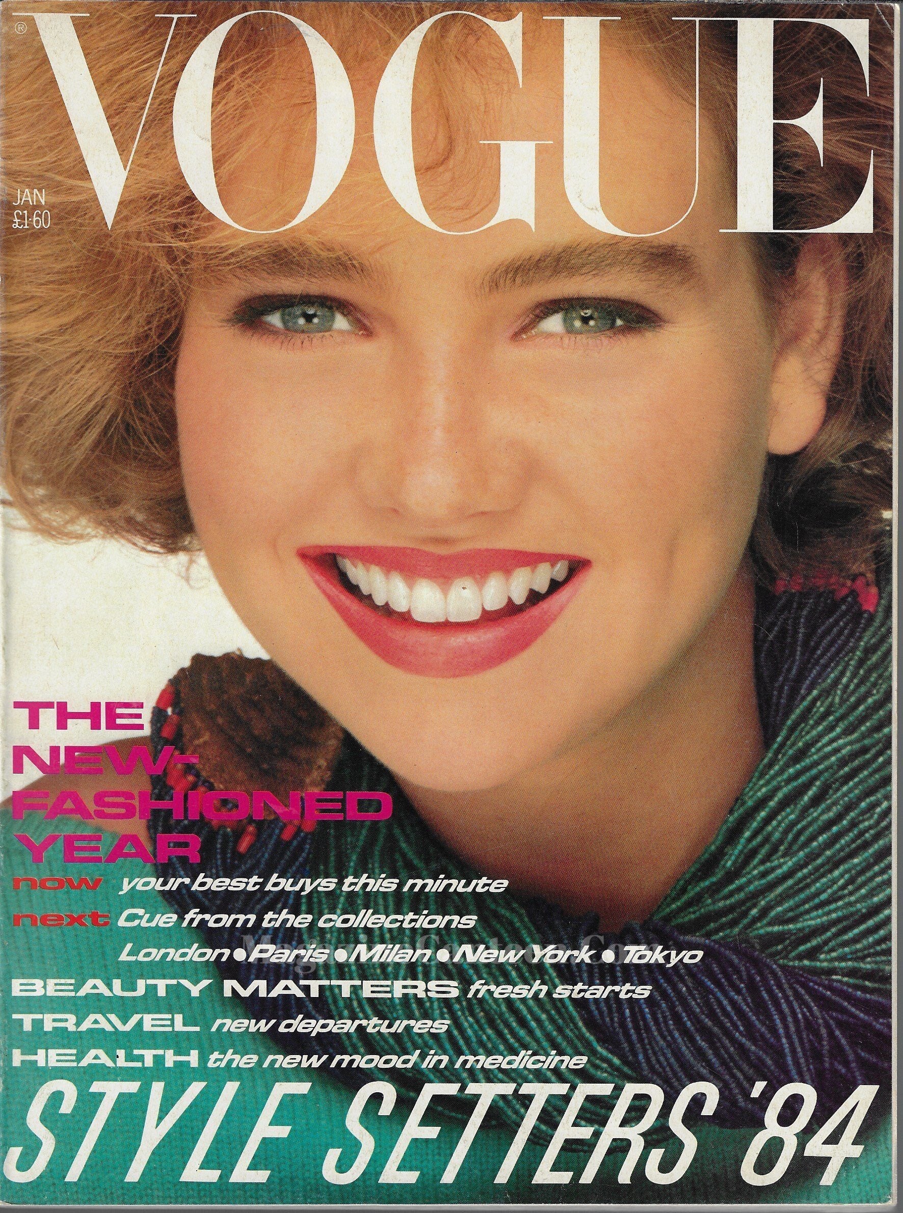 Vogue Magazine January 1984 - Tara Fitzpatrick