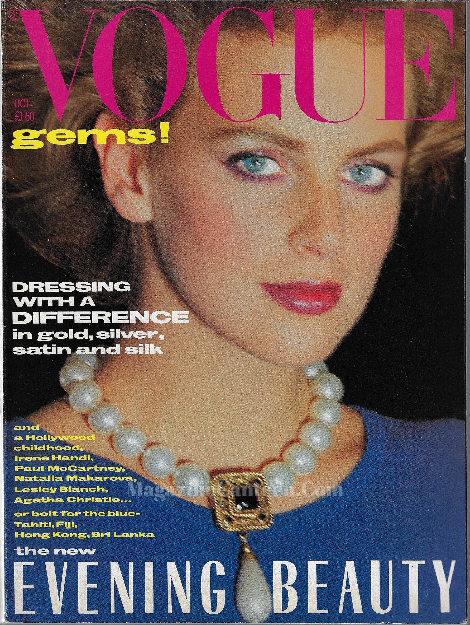 Vogue Magazine October 1984 - Laetitia Firmin-Didot