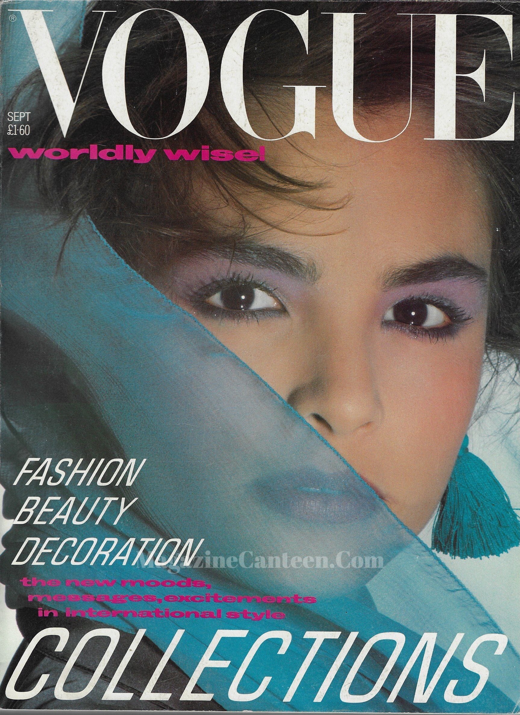 Vogue Magazine September 1984 - Talisa Soto