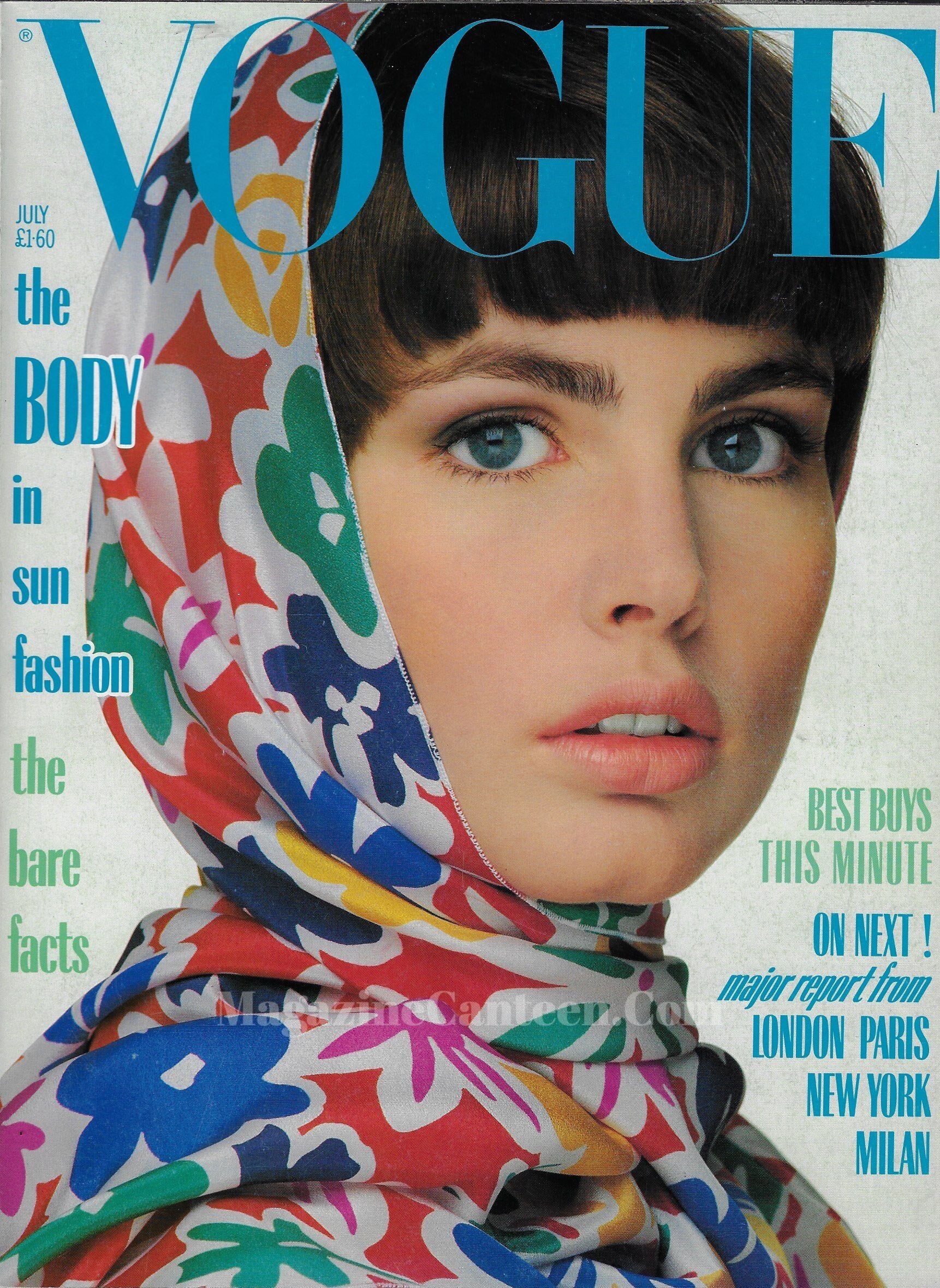 Vogue Magazine July 1985 - Alexa Singer