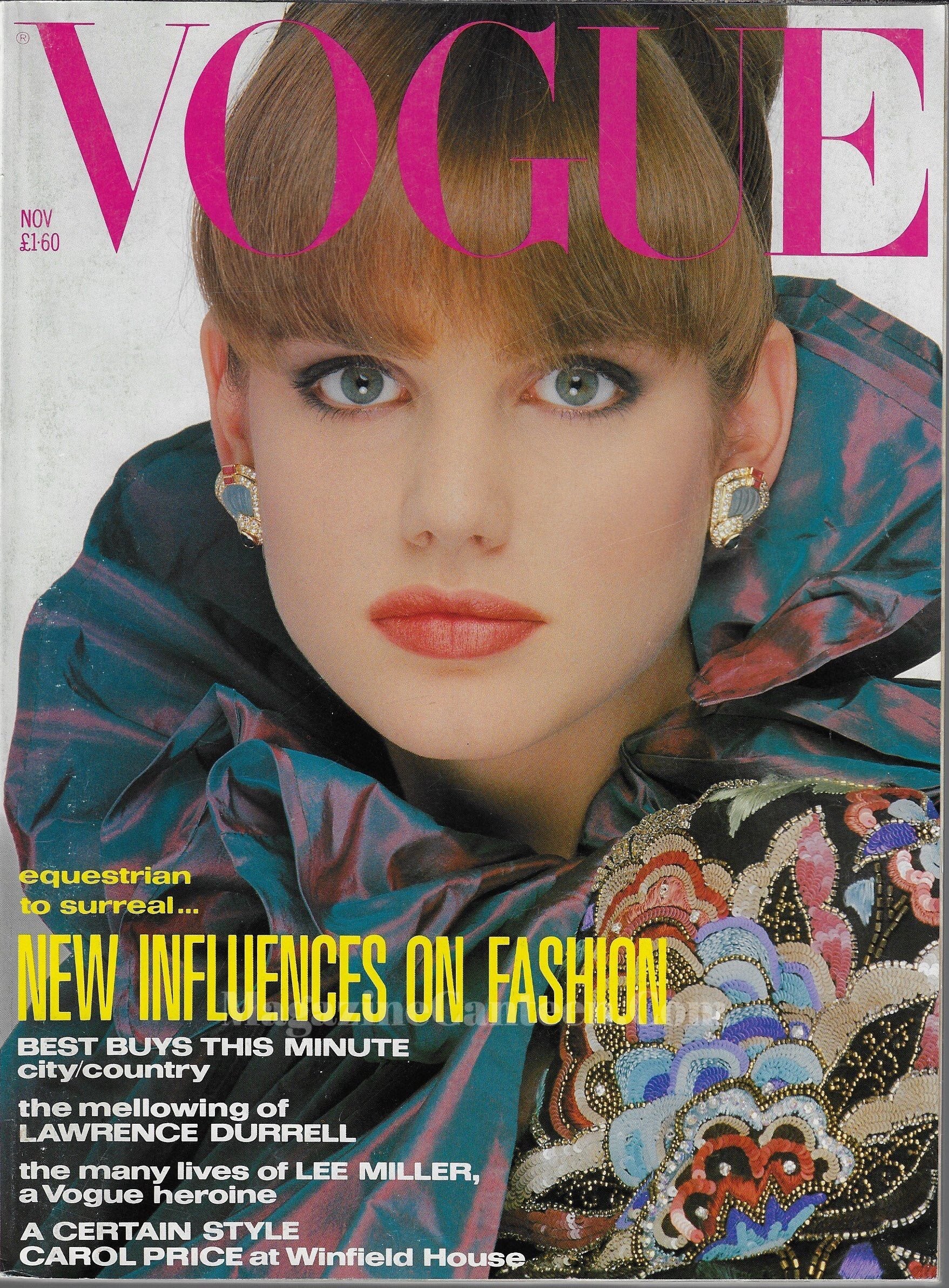 Vogue Magazine November 1985 - Sandra Zatezalo