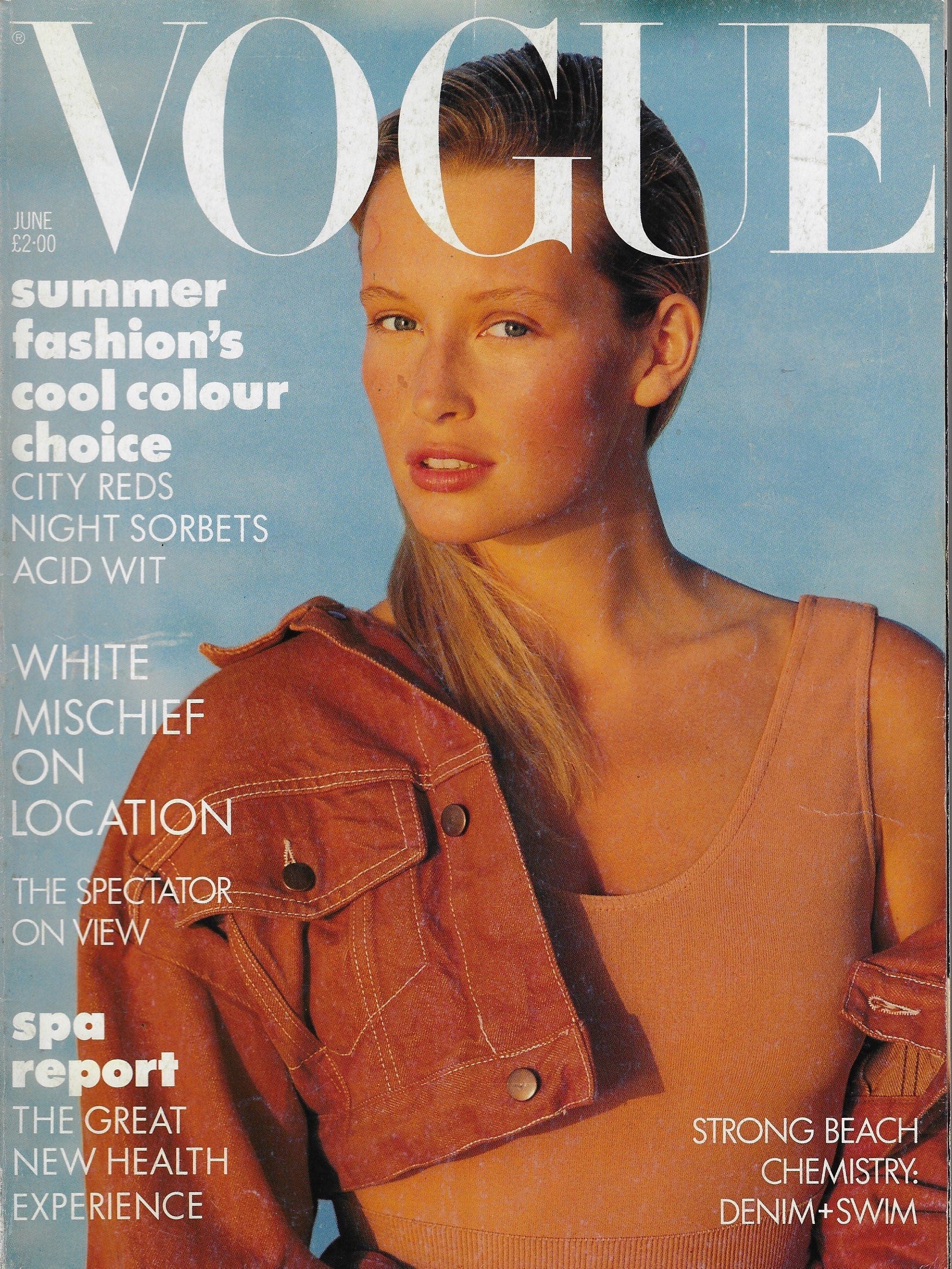 Vogue Magazine June 1987 - Estelle Lefebure