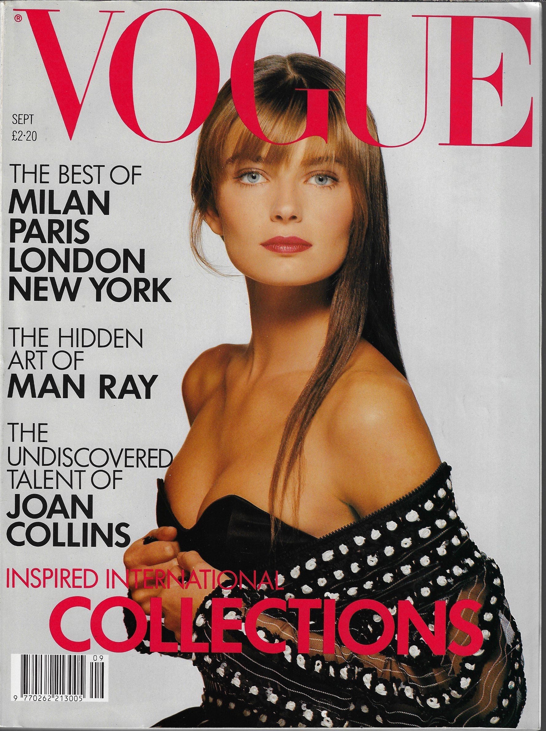 british Vogue Magazine September 1988 - Paulina Porizkova