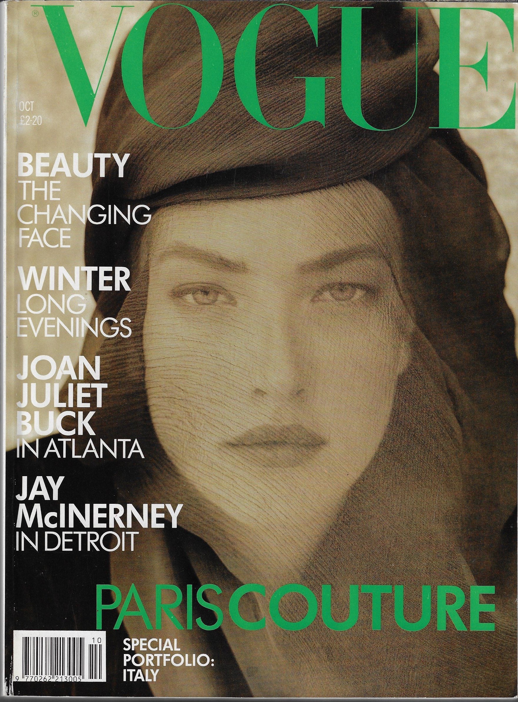 Vogue Magazine October 1988 - Tatjana Patitz Herb Ritts