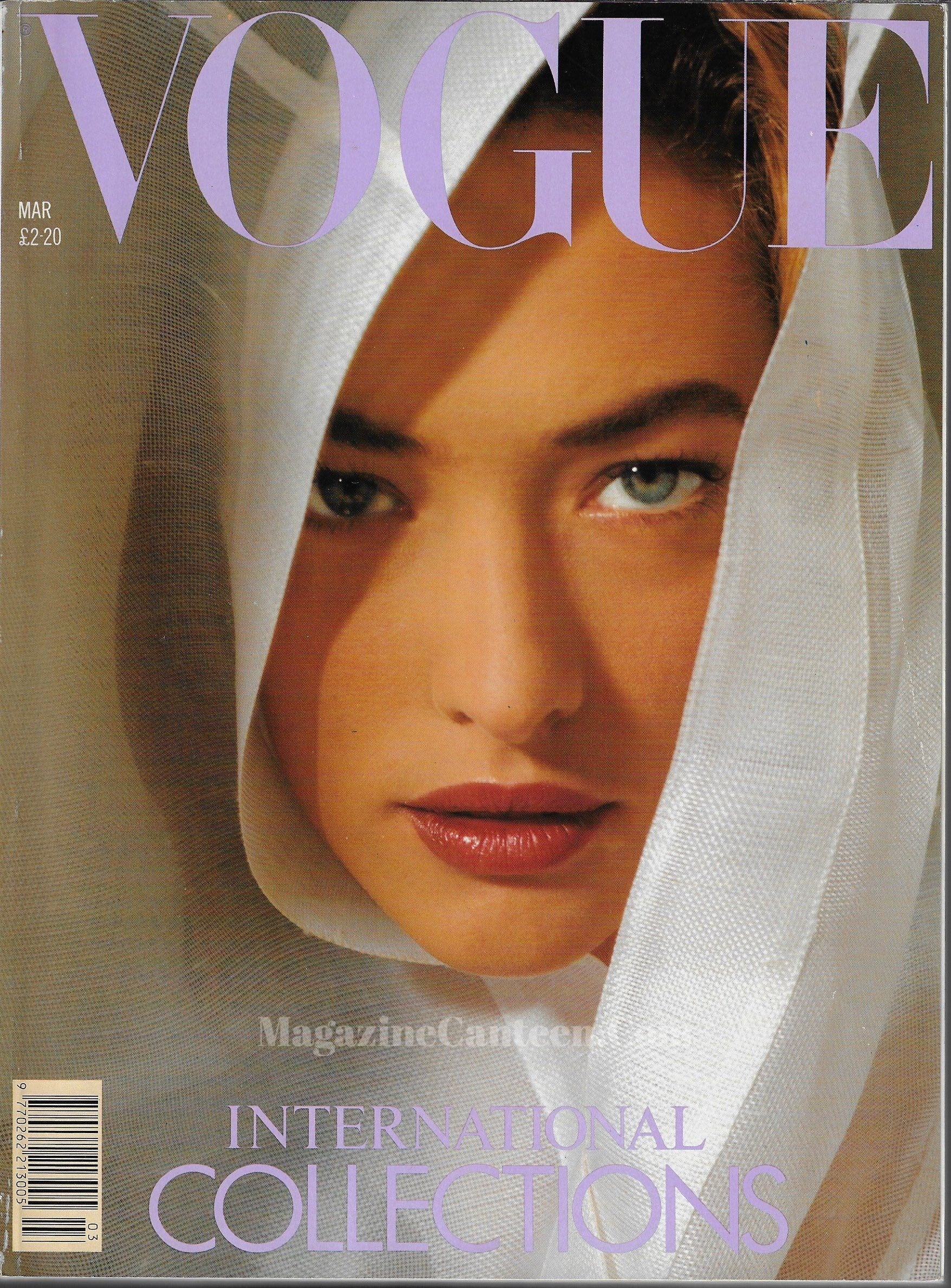 Vogue Magazine March 1989 - Tatjana Patitz