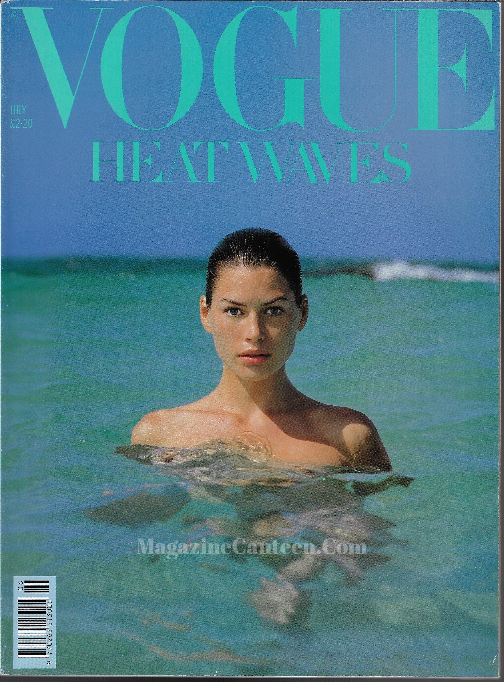 Vogue Magazine July 1989 - Carre Otis