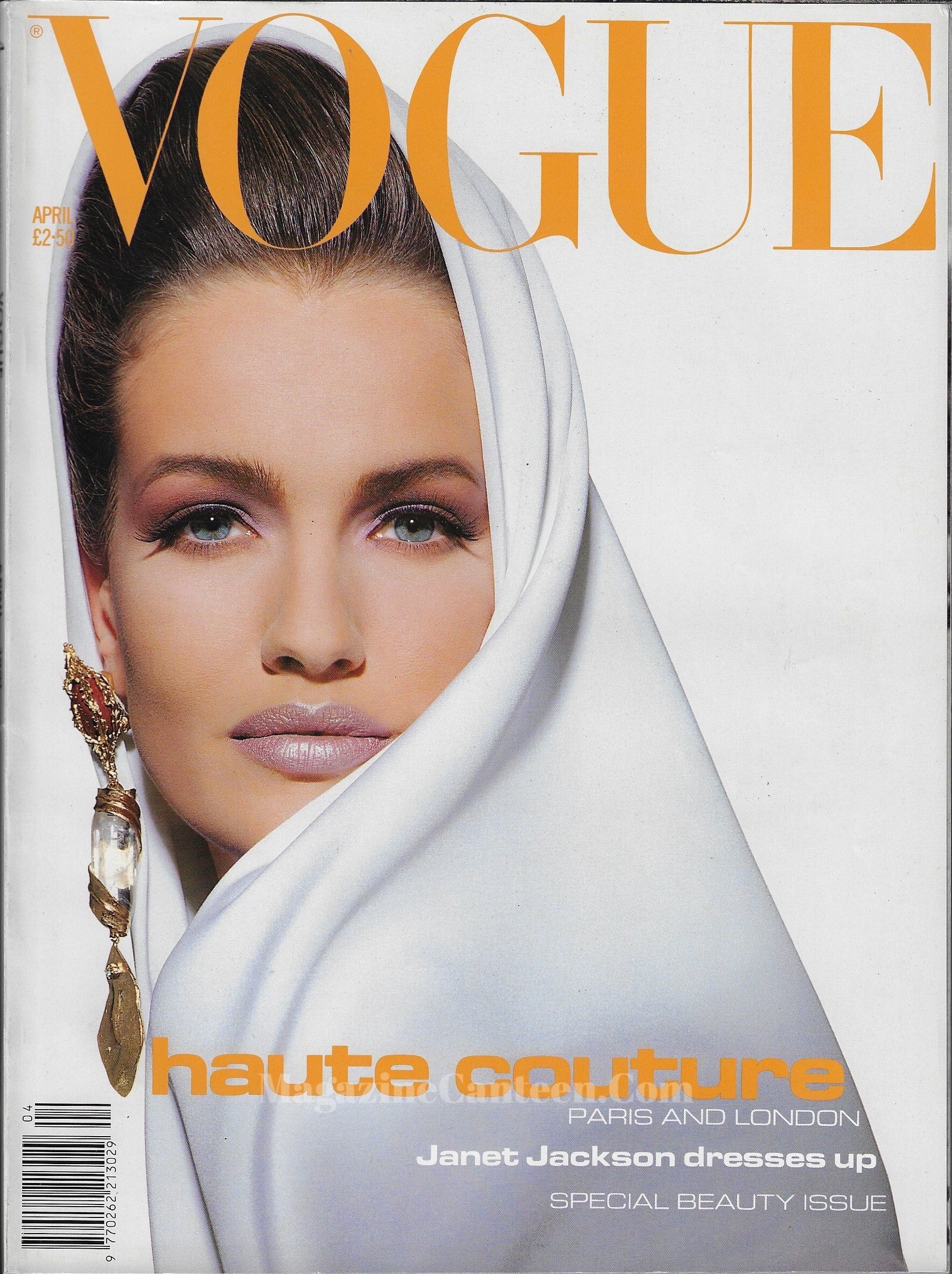 Vogue Magazine April 1991 - Karen Mulder