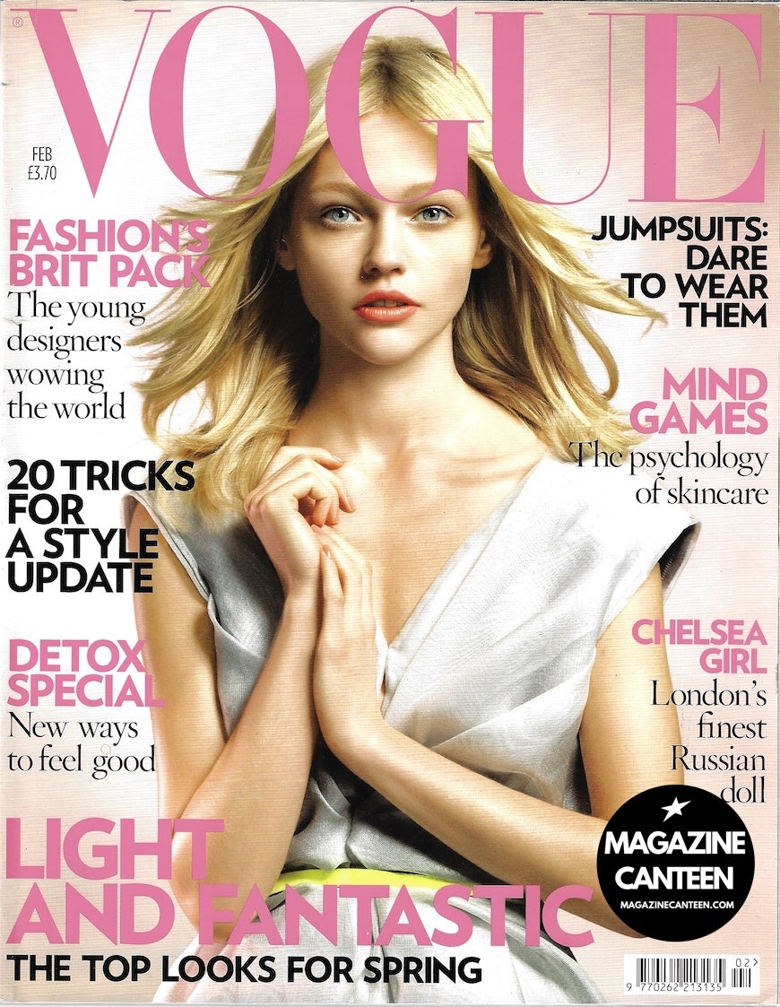 Vogue Magazine February 2008 - Sasha Pivovarova
