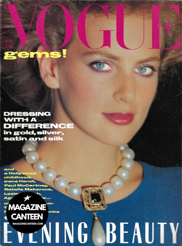 Vogue Magazine October 1984 - Laetitia Firmin-Didot LINDA EVANGELISTA Paul McCartney