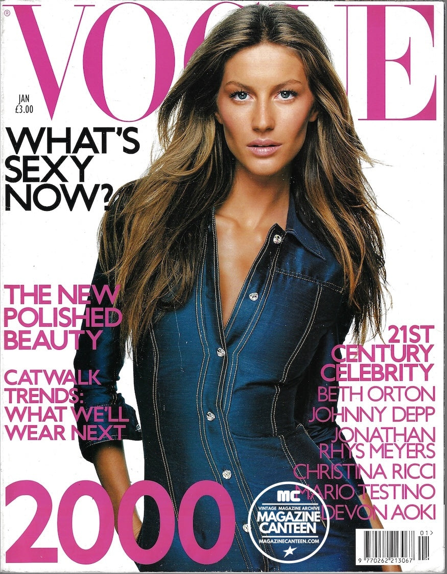 Vogue Magazine January 2000 - GISELE BUNDCHEN Jonathan Rhys Meyers