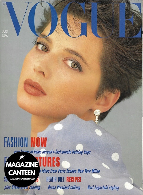Vogue Magazine July 1984 - Isabella Rossellini KARL LAGERFELD Snowdon
