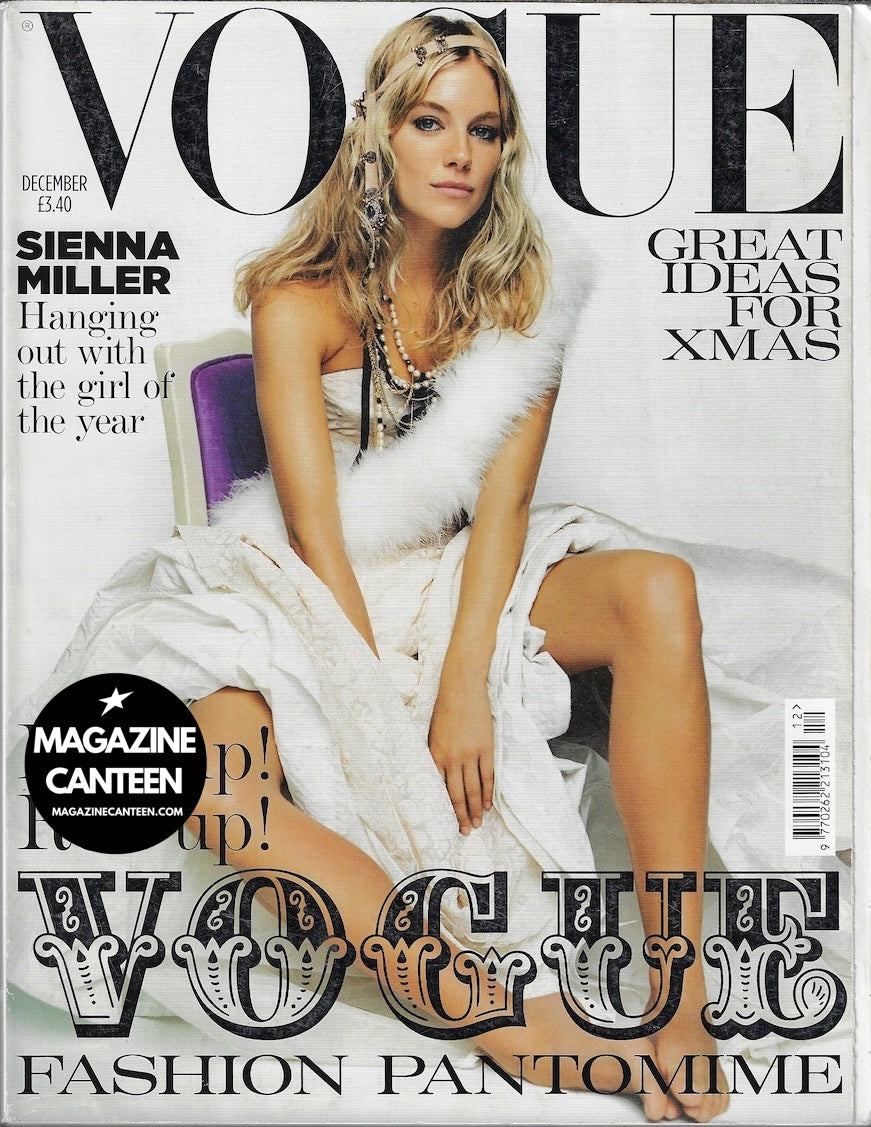 Vogue Magazine December 2004 - Sienna Miller 