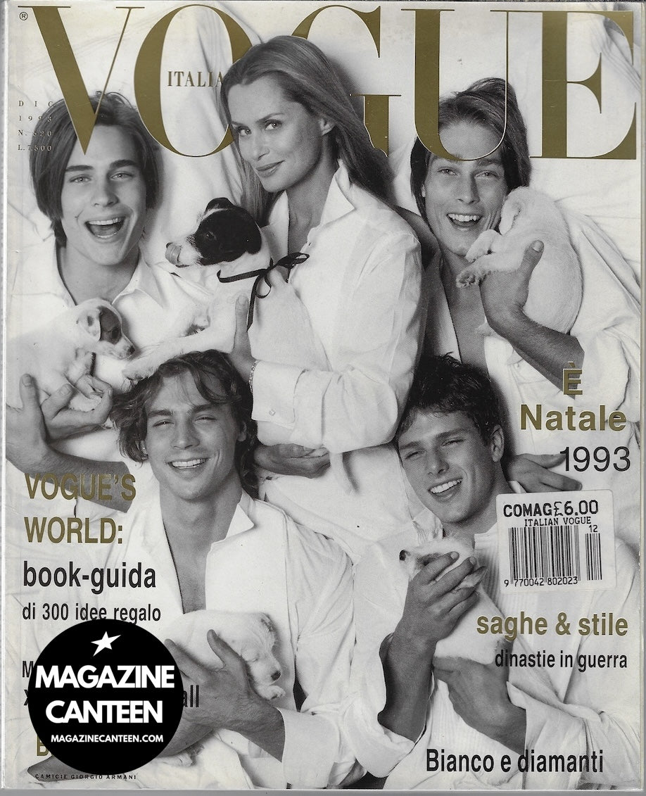 Vogue Italia Magazine 1993 - Lauren Hutton JANE MARCH Donovan Leitch