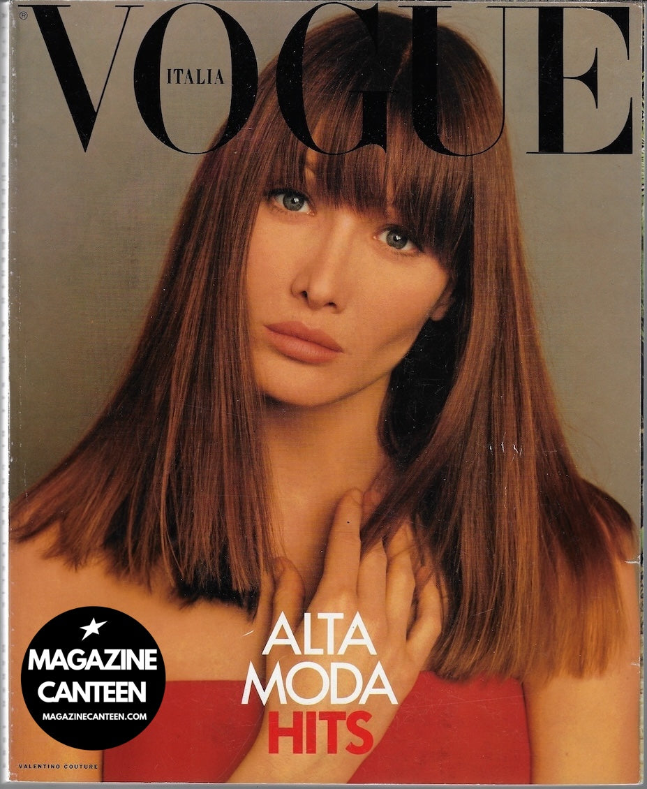 Vogue Italia Magazine 1993 - CARLA BRUNI McMenamy KATE MOSS Turlington