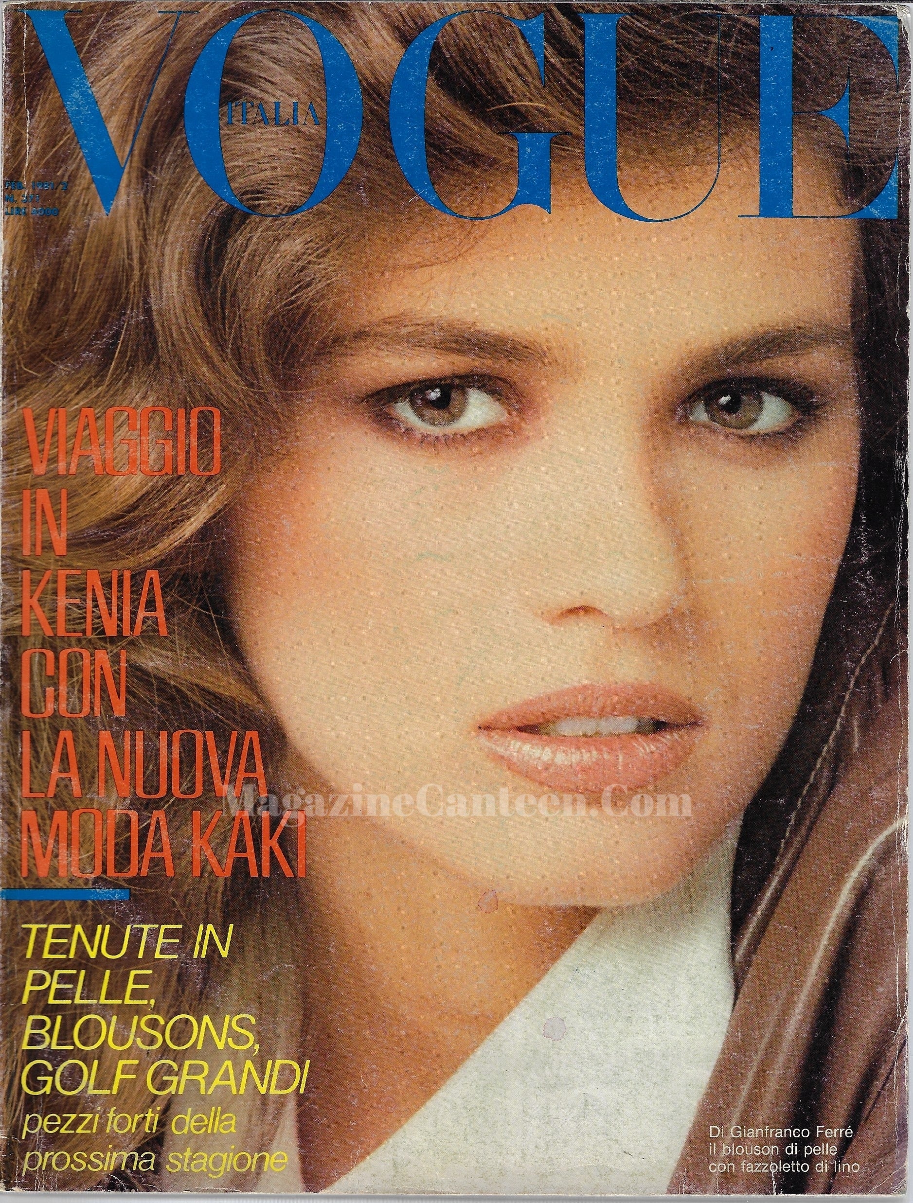 Vogue Italia Magazine 1981 - Gia Carangi – magazine canteen