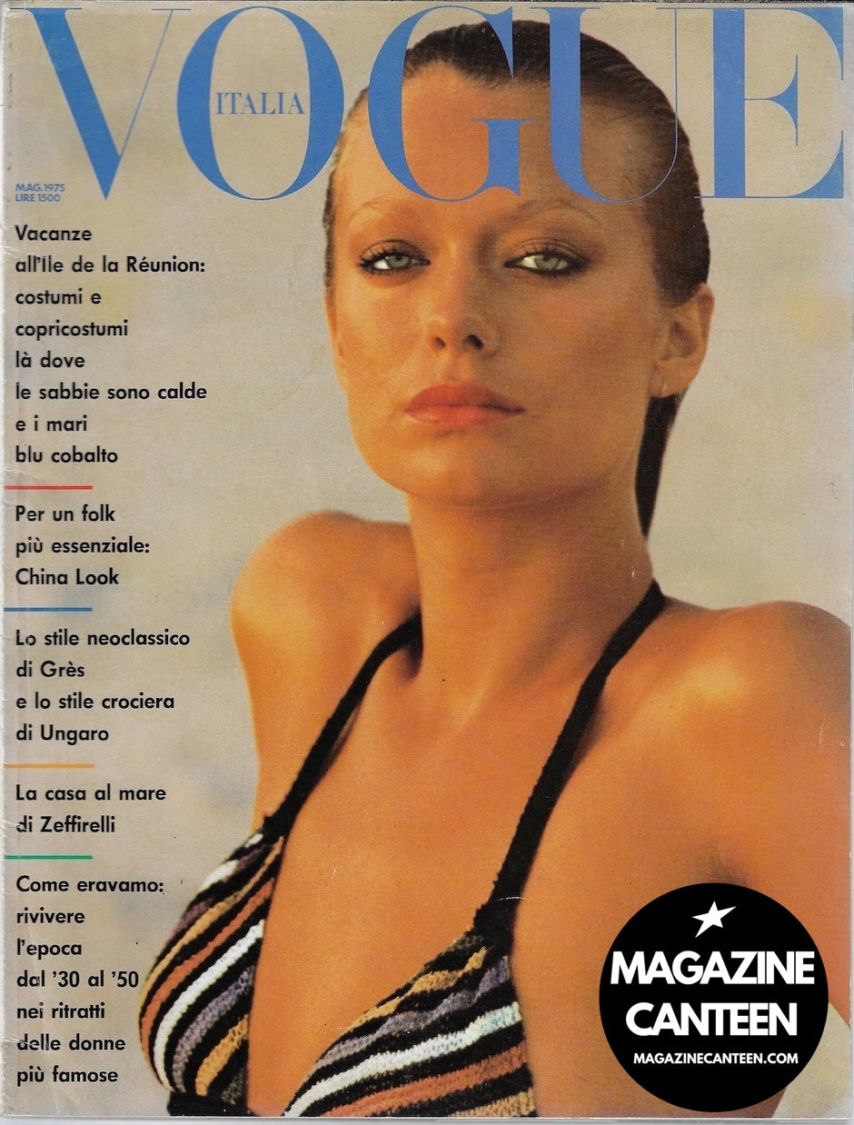 Vogue Italia 1975 - Vibeke Knudsen HANS FEURER David Bailey